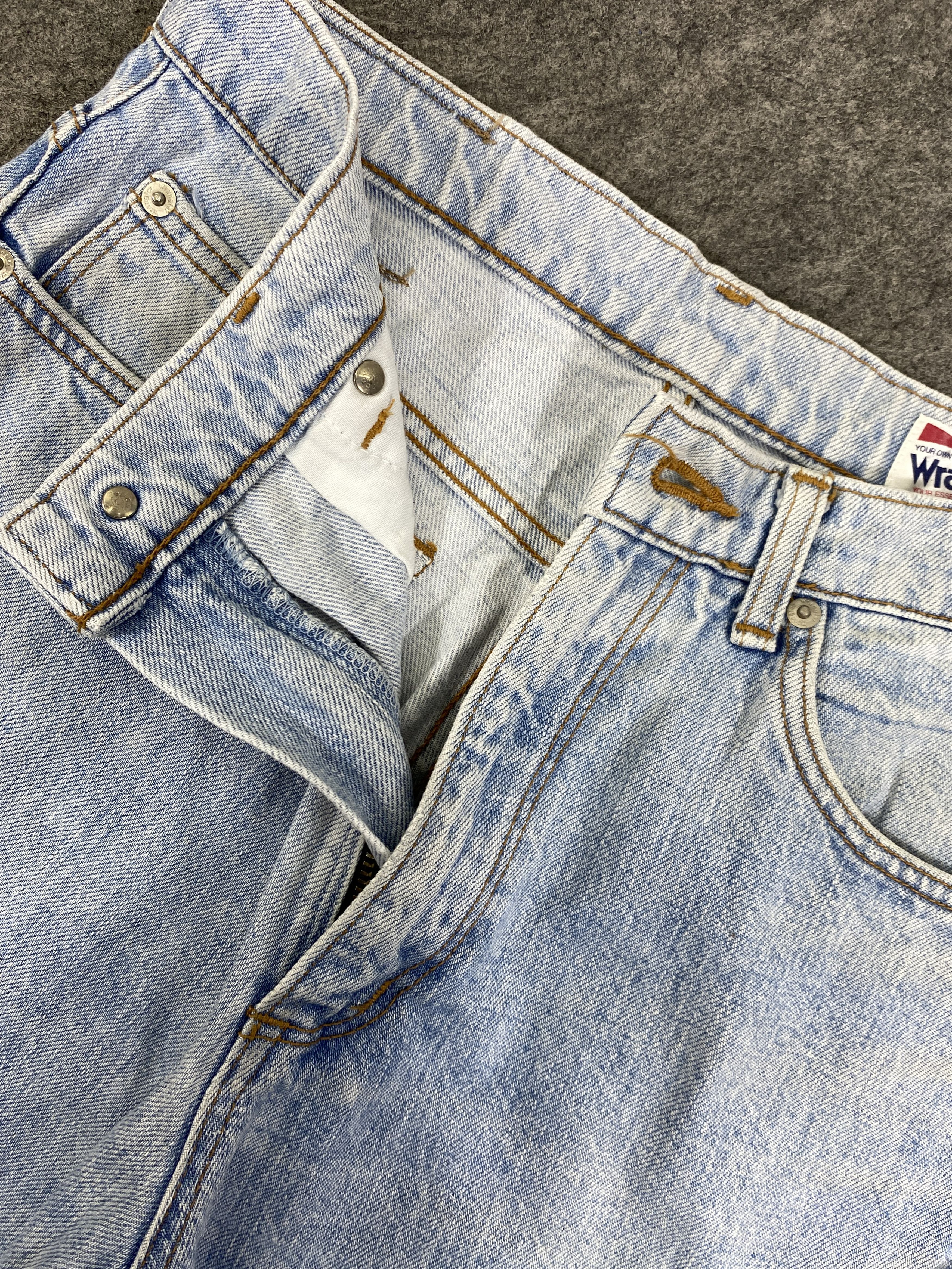 Japanese Brand Light Blue Wash Vintage Wrangler Jeans 27x28 - JN3334 Size US 27 - 7 Thumbnail