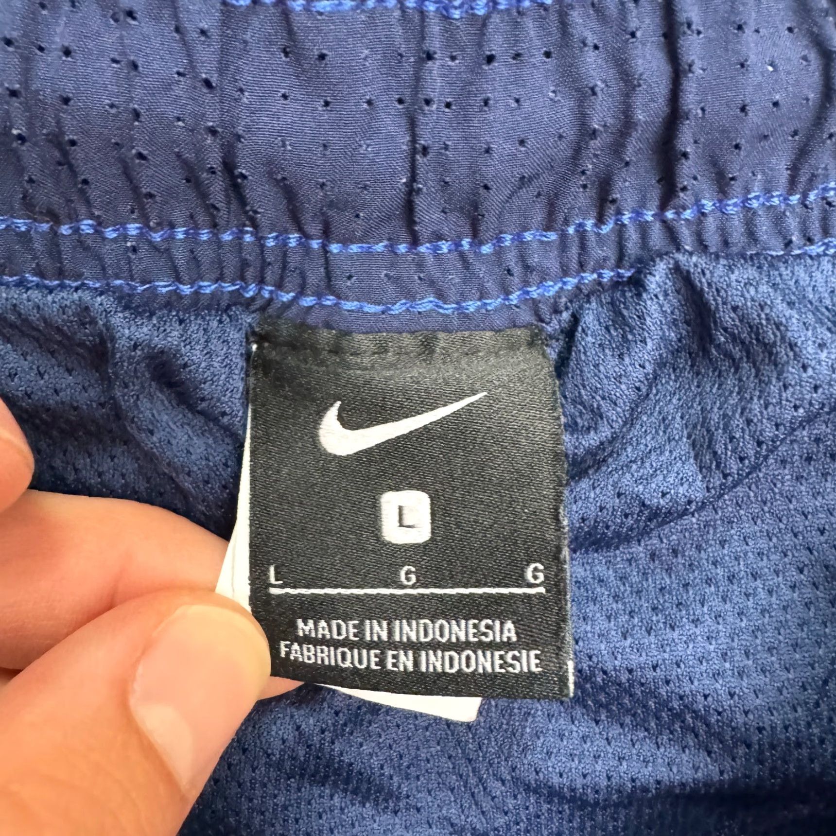 Nike Nike Swim Valley Shorts Mens L Blue Elastic Waist Pockets Athletic Beach Gym Swimming Vintage: No Size US 33 - 7 Thumbnail
