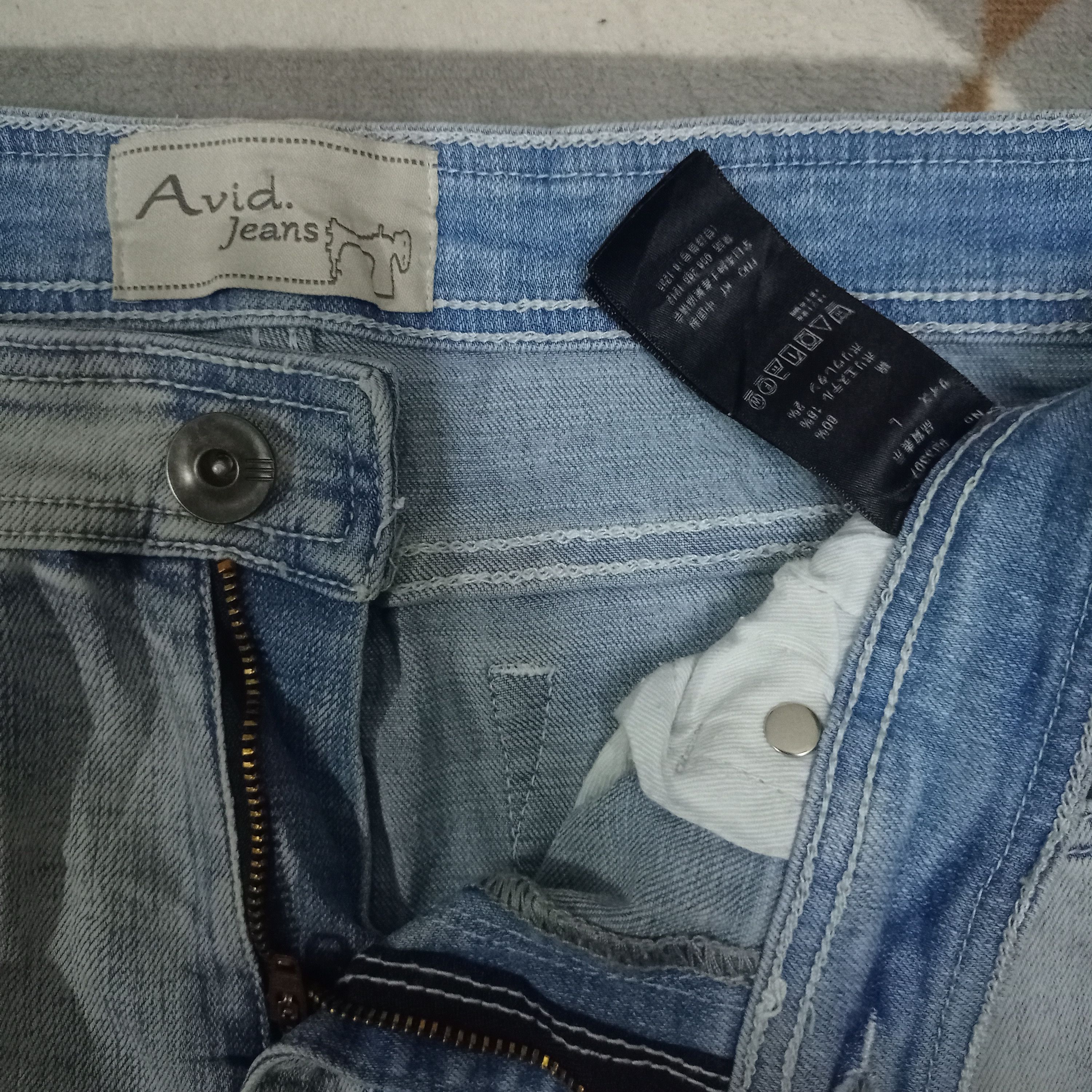 Japanese Brand Vintage Japanese Brand Acid Wash Style Distressed Jeans Size US 31 - 3 Thumbnail