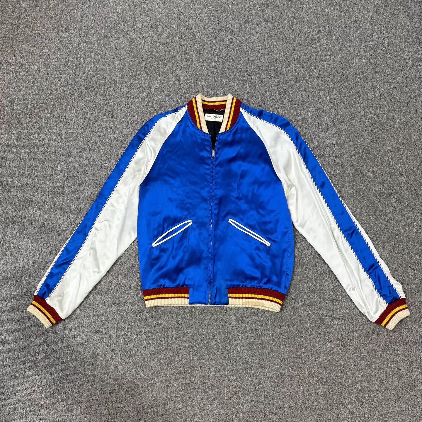 Saint Laurent Paris Saint Laurent white blue silk uniform jacket 44 99 new Size US S / EU 44-46 / 1 - 1 Thumbnail