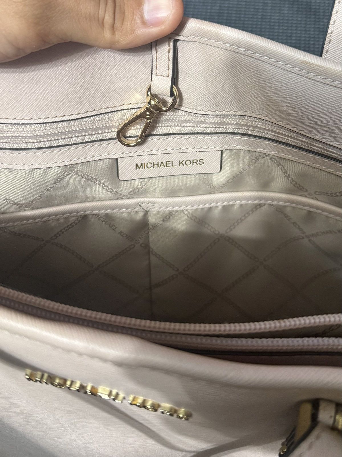 Michael Kors Michael Kors Medium Pink Blush Pebbled leather Shoulder Bag Size ONE SIZE - 5 Thumbnail