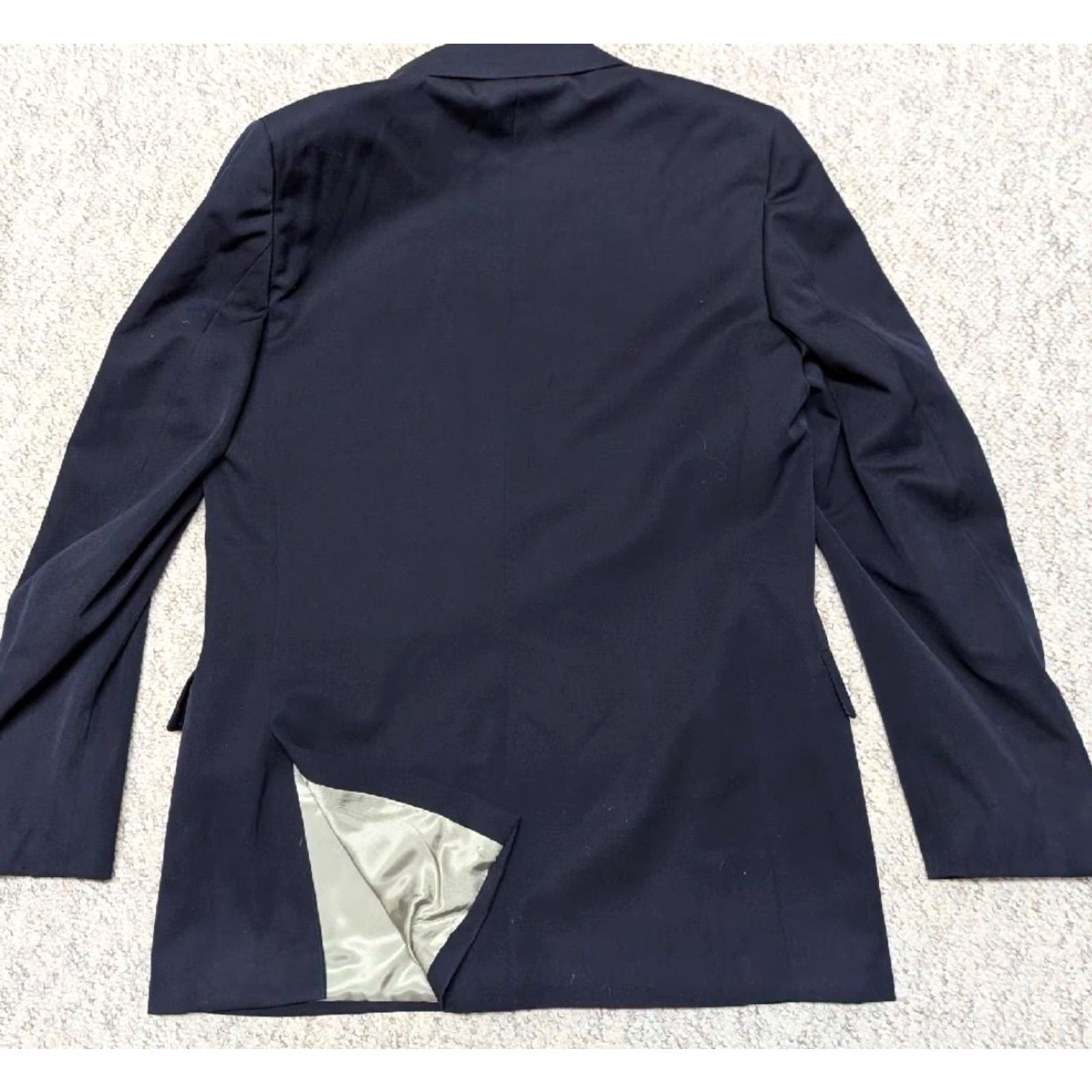 Kilgour VINTAGE Kilgour French & Stanbury blazer BLUE 40L WOOL double-breasted Men blazer US made Size 40R - 3 Thumbnail