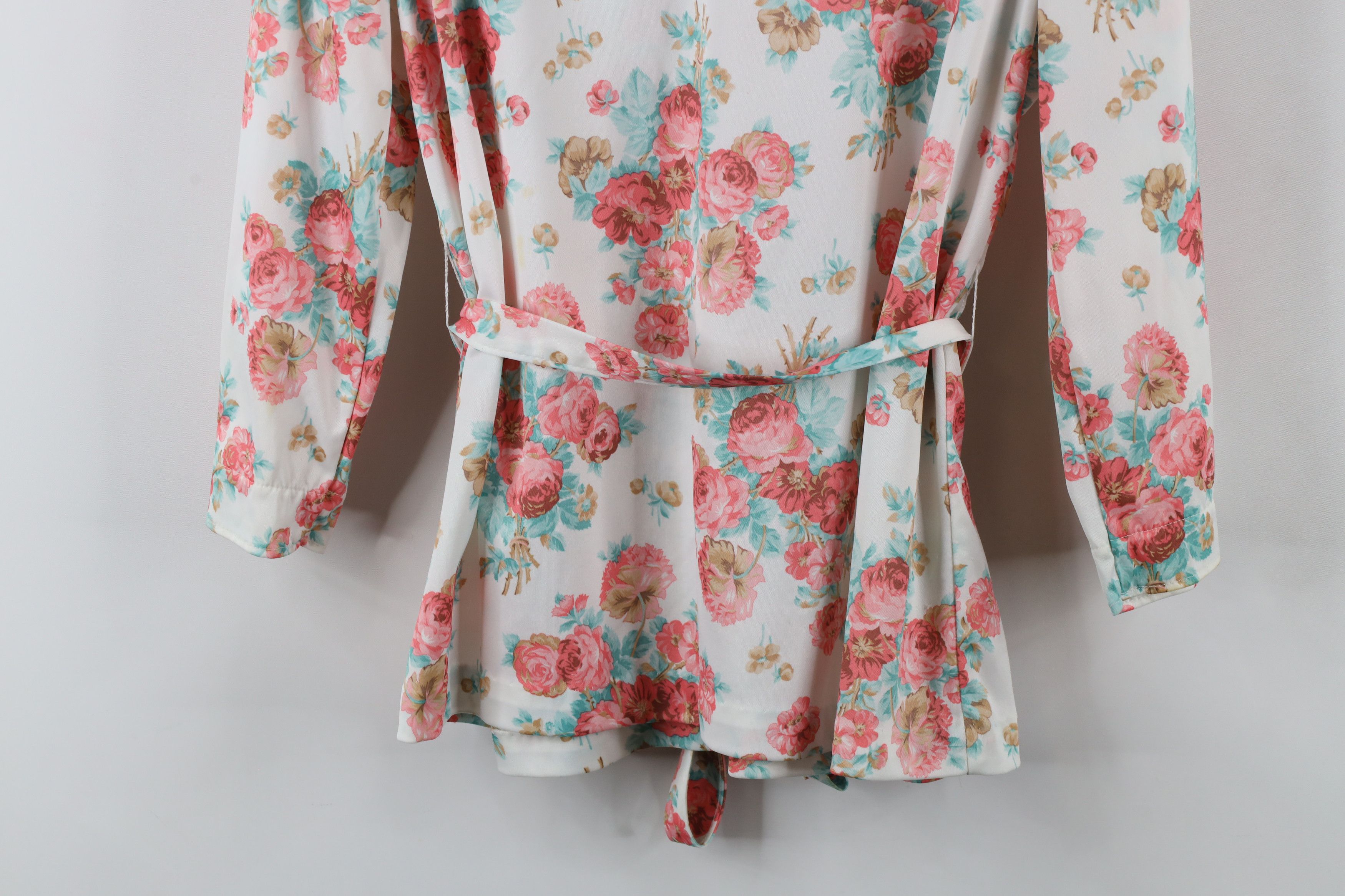 Vintage Vintage 70s Streetwear Belted Ruffled Collar Knit Shirt Size XXL / US 16-18 / IT 52-54 - 13 Thumbnail