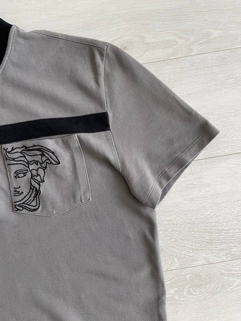 Versace × Versace Jeans Couture × Versus Versace Versace Collection Gray Polo Shirt Size US L / EU 52-54 / 3 - 8 Thumbnail