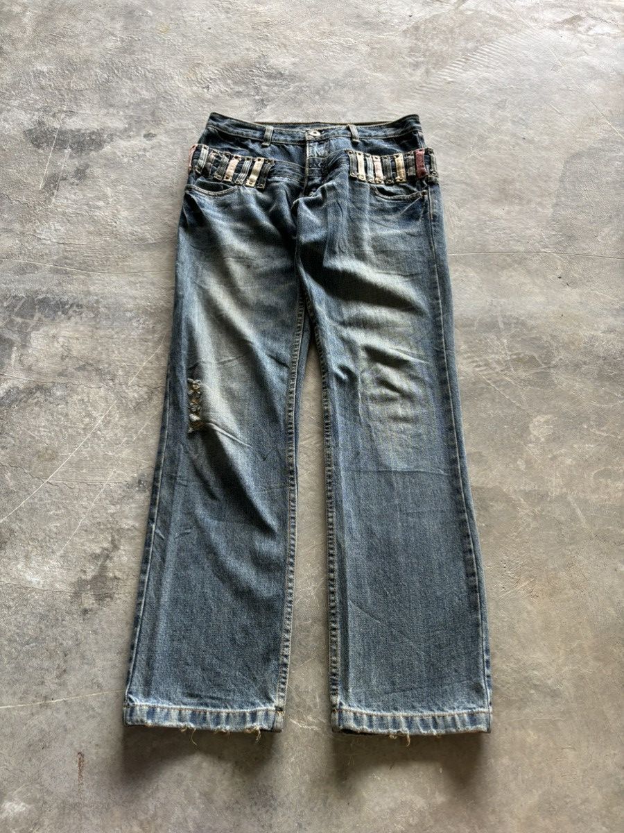 PPFM y2k double waist japanese jeans mouth valley punk grunge Size US 30 / EU 46 - 1 Thumbnail