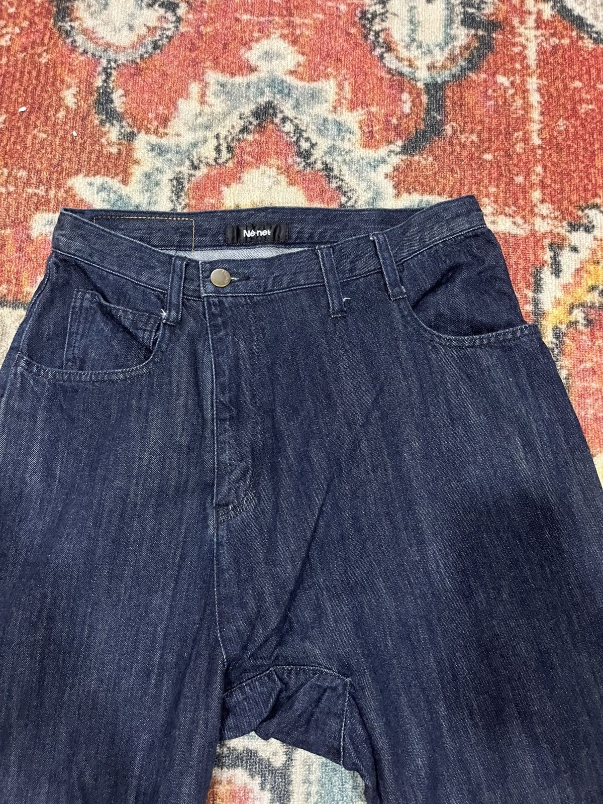 Issey Miyake × Japanese Brand × Ne-Net Denim crotch panta Size US 30 / EU 46 - 2 Thumbnail