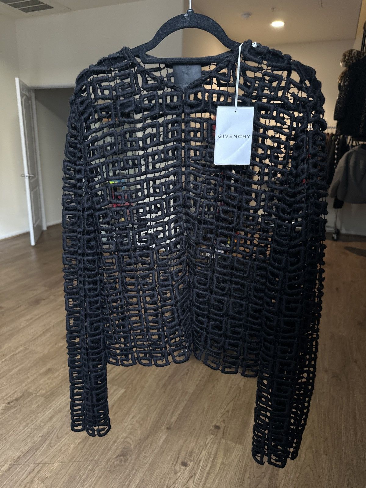 Givenchy $2,590 4G cutout guipure cardigan Size US M / EU 48-50 / 2 - 1 Thumbnail