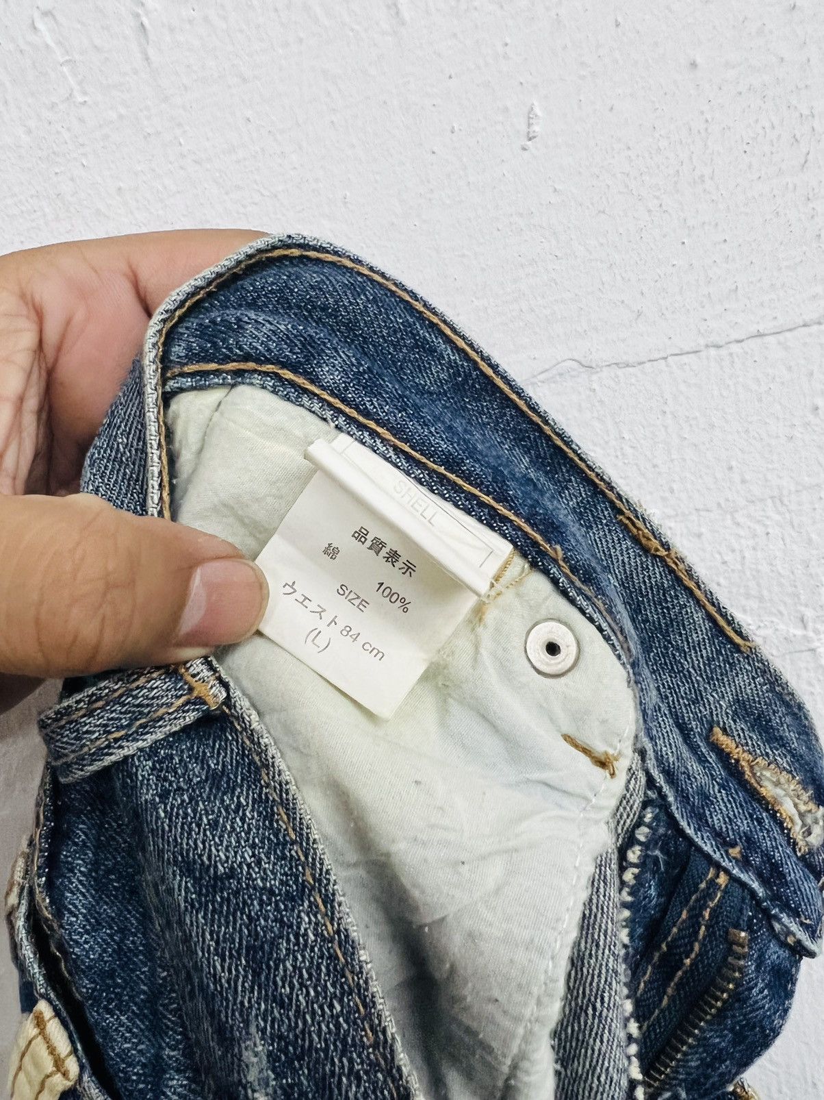 If Six Was Nine × Japanese Brand × Le Grande Bleu (L.G.B.) Japanese Brand Jungle Storm Double Waist Denim Size US 35 - 11 Thumbnail