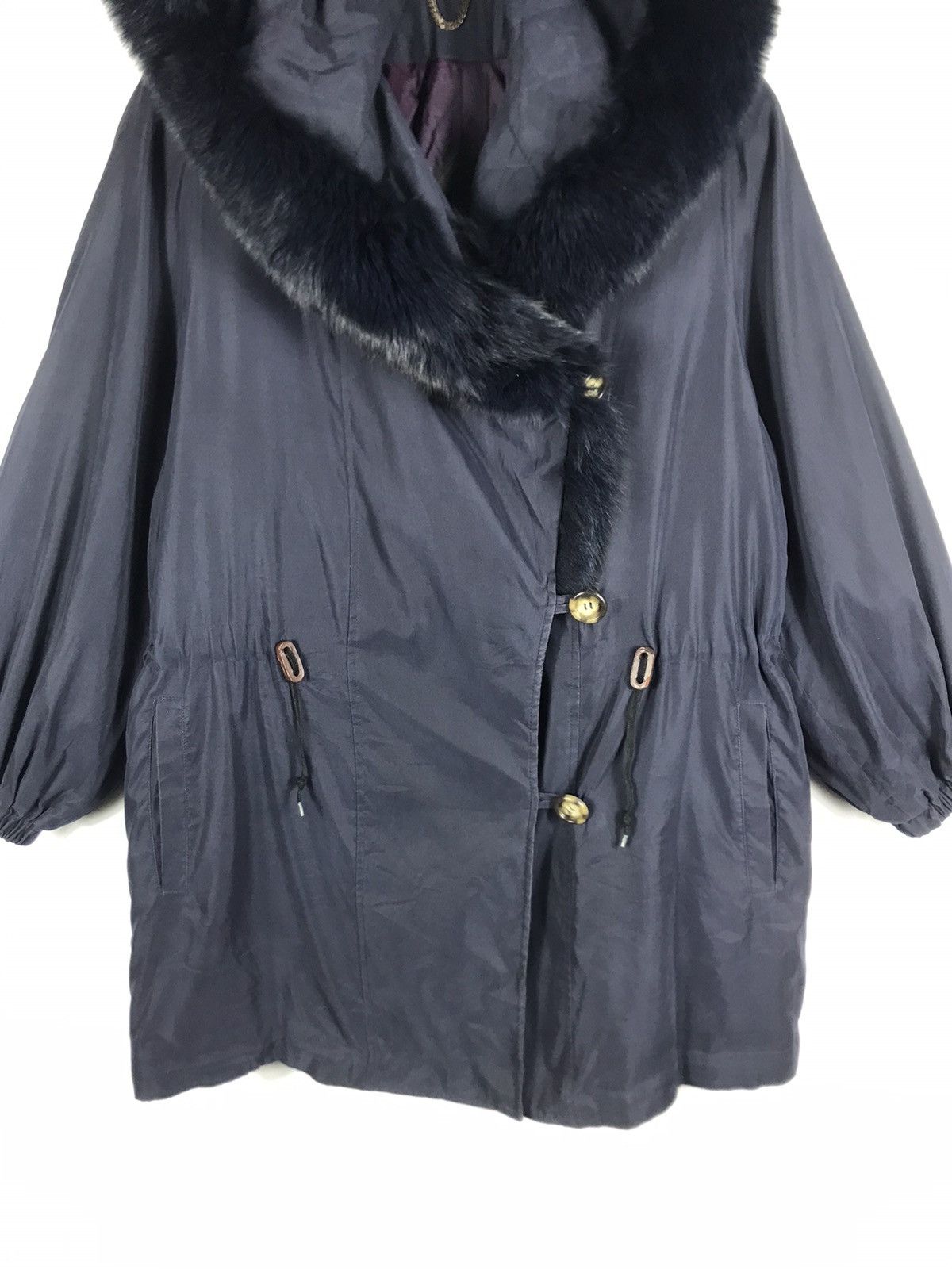 ROTATE ⚡️Vintage Birger Christensen Hooded Faux Fur Button Jacket Size S / US 4 / IT 40 - 5 Thumbnail