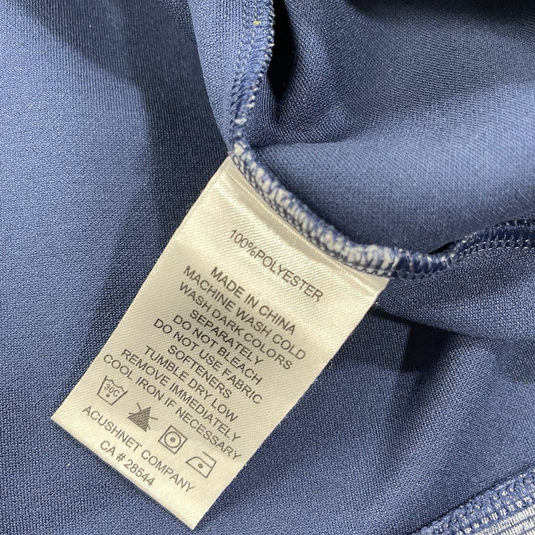 Footjoy FootJoy Quail Hollow Golf Jacket Mens XL Blue 1/4 Zip Pullover Size US XL / EU 56 / 4 - 5 Thumbnail