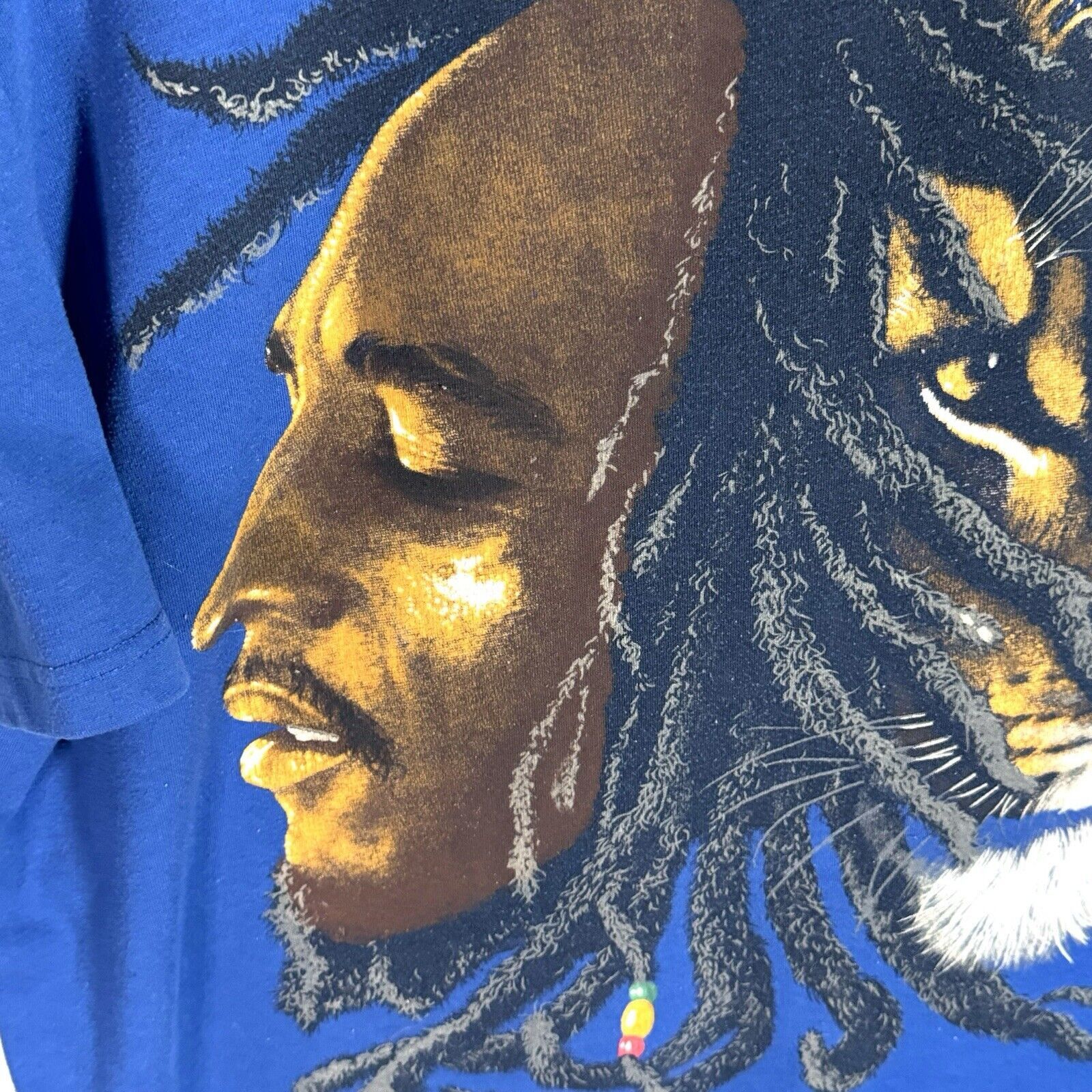 Bob Marley 2006 Bob Marley Hope Road Lion Graphic T-shirt Size 2XL Blue Size US XXL / EU 58 / 5 - 6 Thumbnail