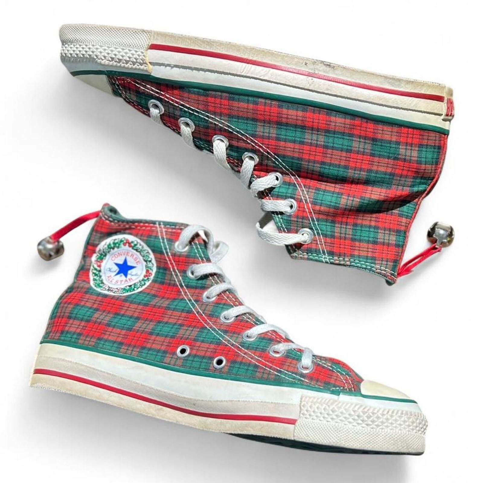 Converse VTG Converse All-Star Chuck Taylor Hi Christmas Plaid USA Size US 6 / EU 39 - 5 Thumbnail