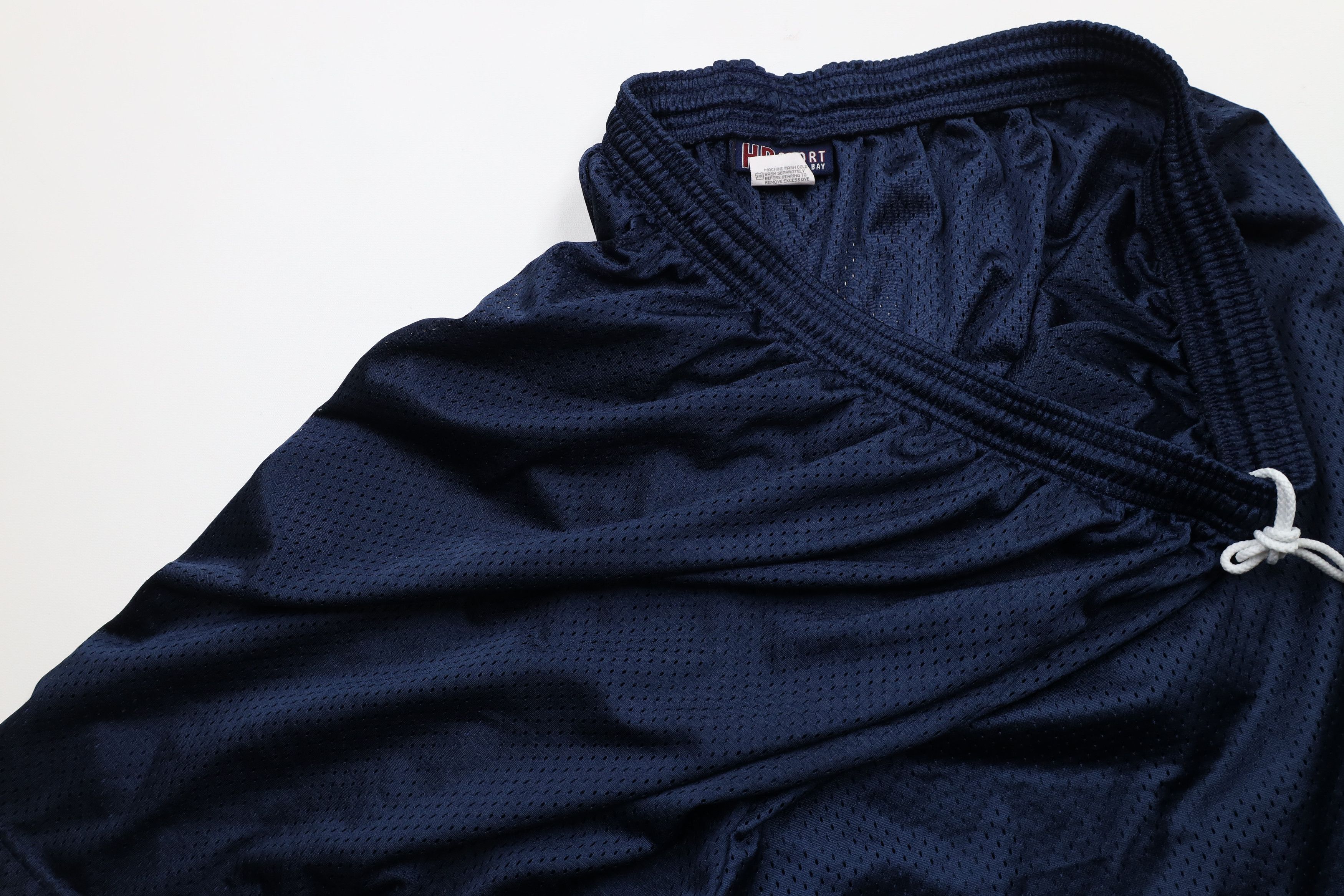 Vintage Vintage 90s Streetwear Above Knee Mesh Shorts Navy Blue USA Size US 40 / EU 56 - 5 Thumbnail