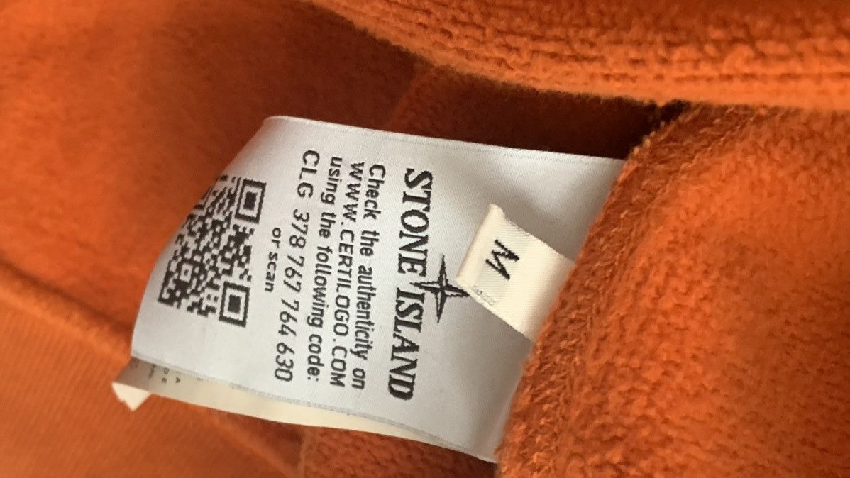 Stone Island Stone Island Orange Crewneck Sweatshirt Size M Size US M / EU 48-50 / 2 - 6 Thumbnail