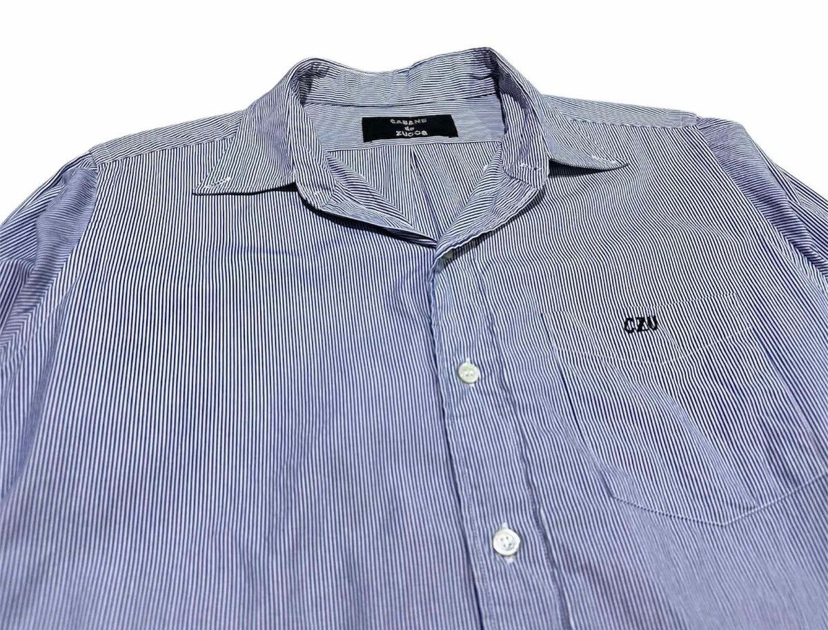 Issey Miyake 🔥Vintage Cabane De Zucca Issey Miyake Striped Shirt Ls Size US M / EU 48-50 / 2 - 3 Thumbnail