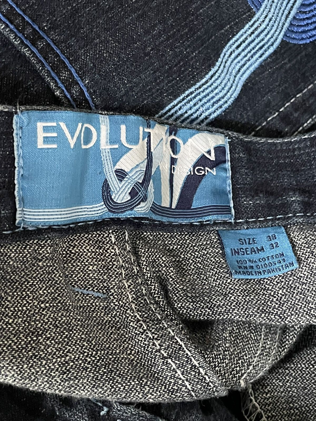 If Six Was Nine × JNCO Vintage Y2K Evolution Design Denim Jeans Size US 38 / EU 54 - 18 Thumbnail