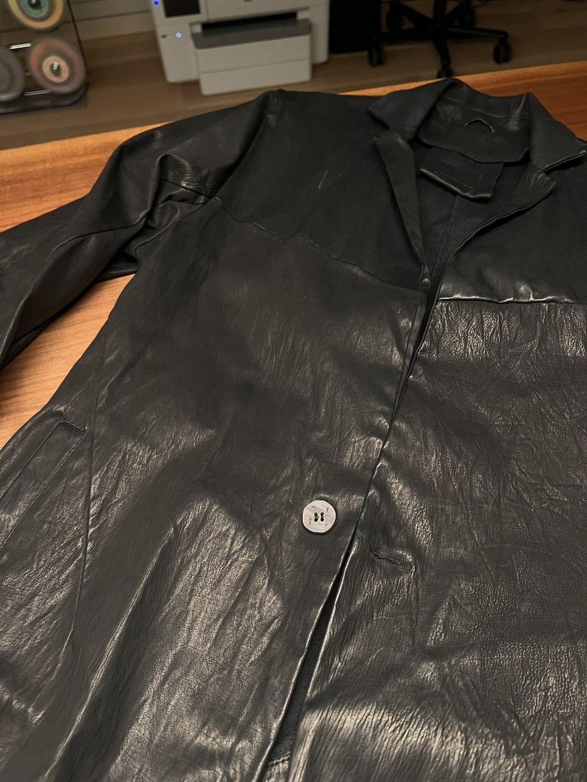 10sei0otto Black leather jacket from 10sei0otto Size US XXL / EU 58 / 5 - 2 Thumbnail