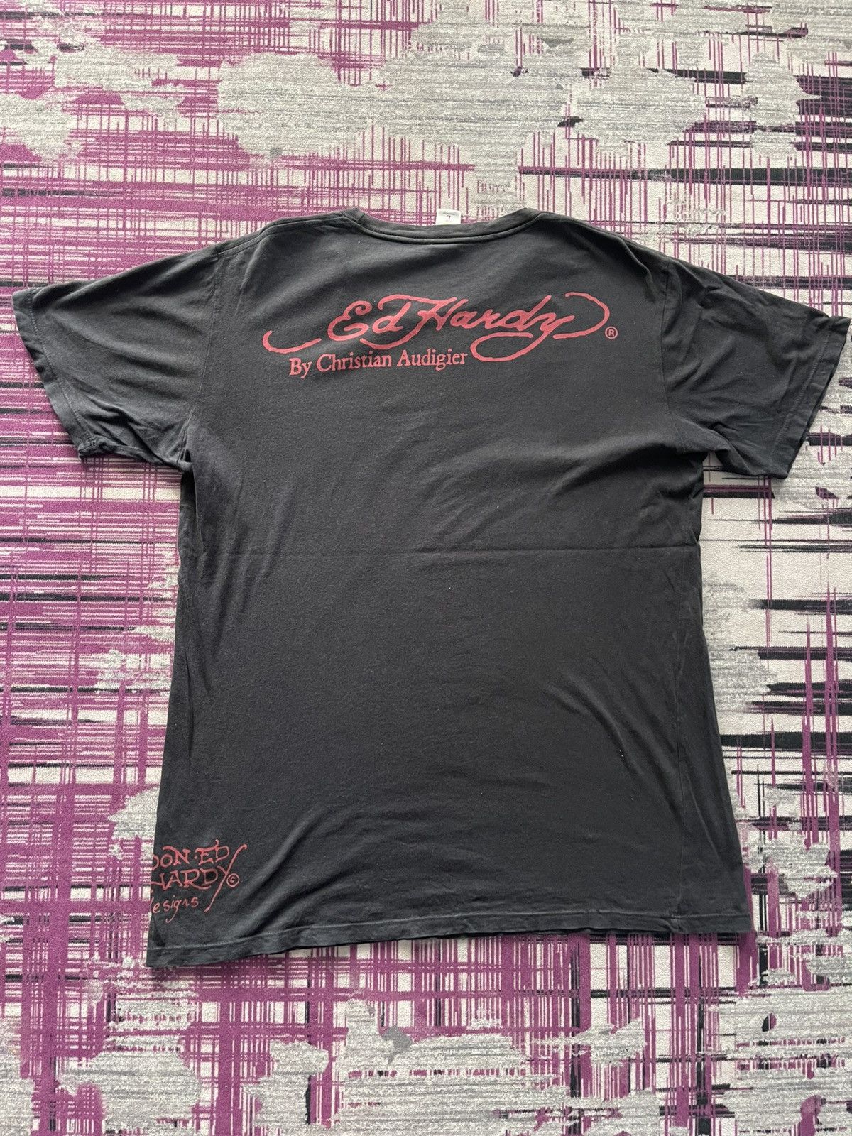 Ed Hardy VINTAGE ED HARDY BY CHRISTIAN AUDIGIER TEE VERY RARE Size US L / EU 52-54 / 3 - 8 Thumbnail