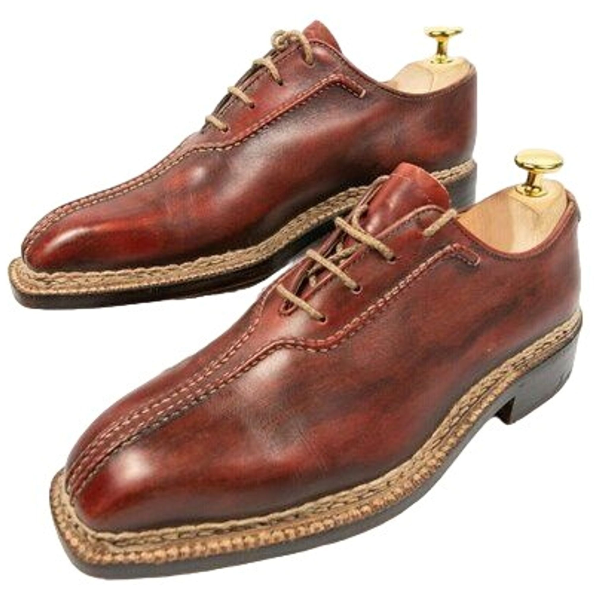 Bettanin & Venturi Bettanin & Venturi Italy Mens 7 Brown Norvegese Double Split Size US 7 / EU 40 - 5 Thumbnail