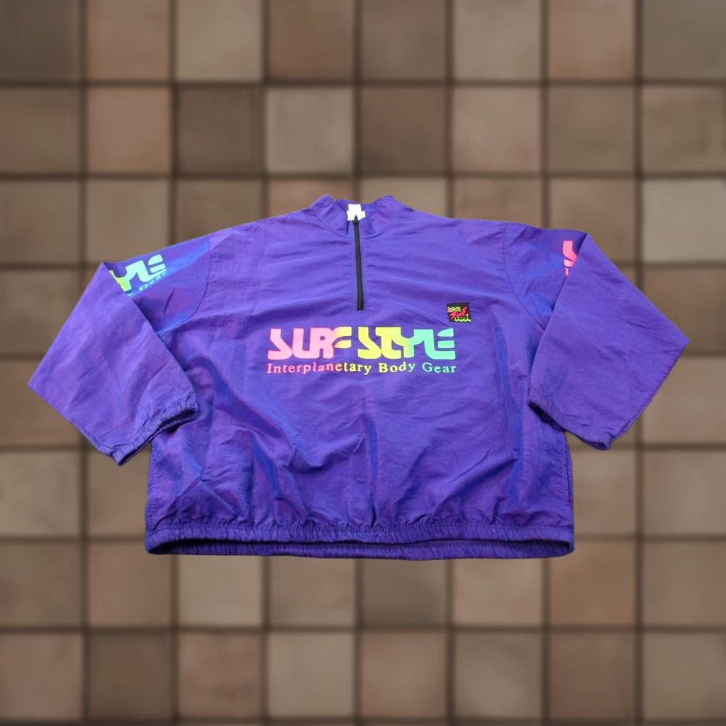 Vintage Vintage Surf Style Jacket OS Oversized Retro Sport Athletic Spellout Logo Men Size US M / EU 48-50 / 2 - 1 Thumbnail