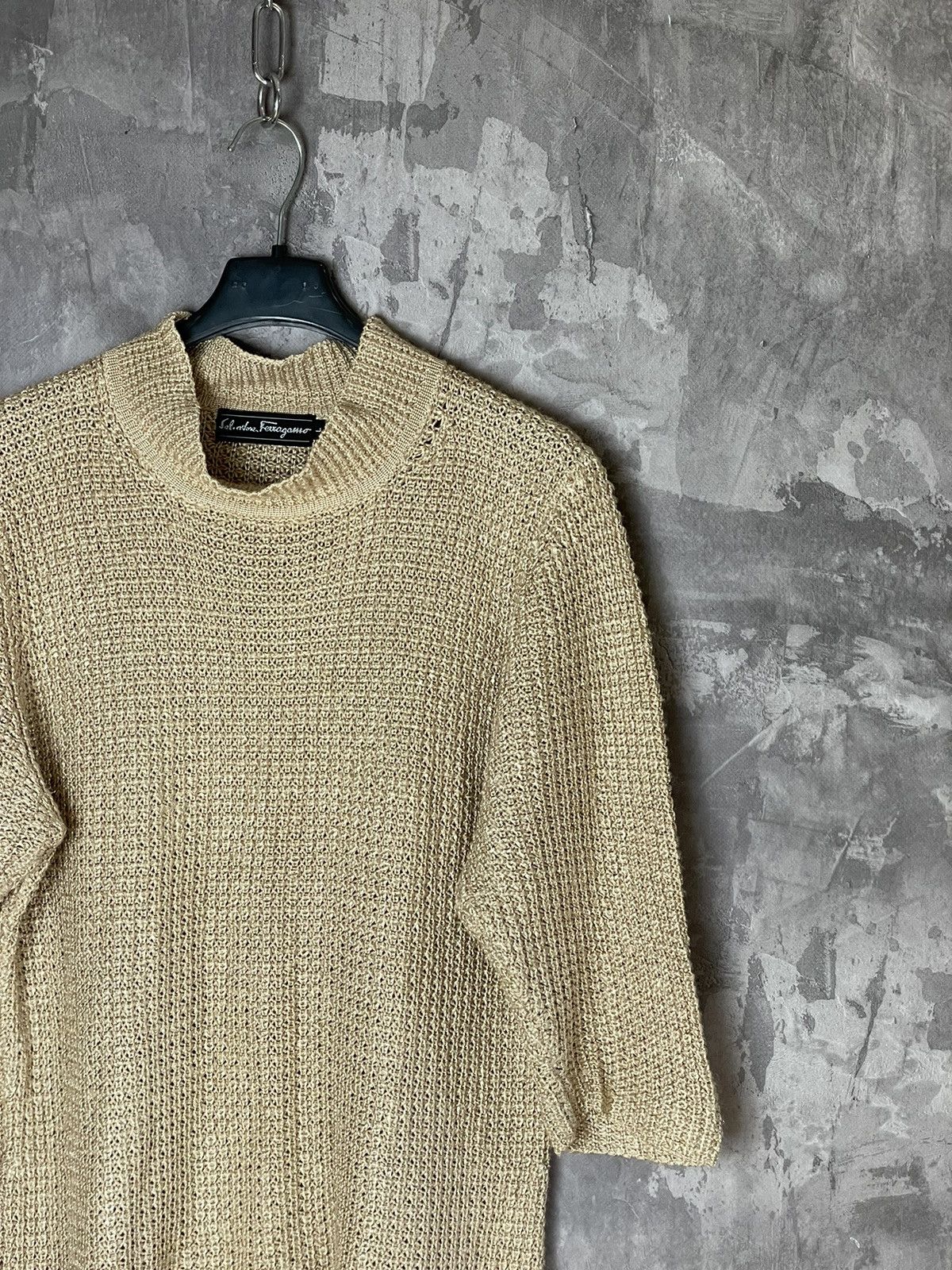 Salvatore Ferragamo Salvatore Ferrogamo Heavy Knit Vintage Archive Sweater Size L / US 10 / IT 46 - 4 Thumbnail