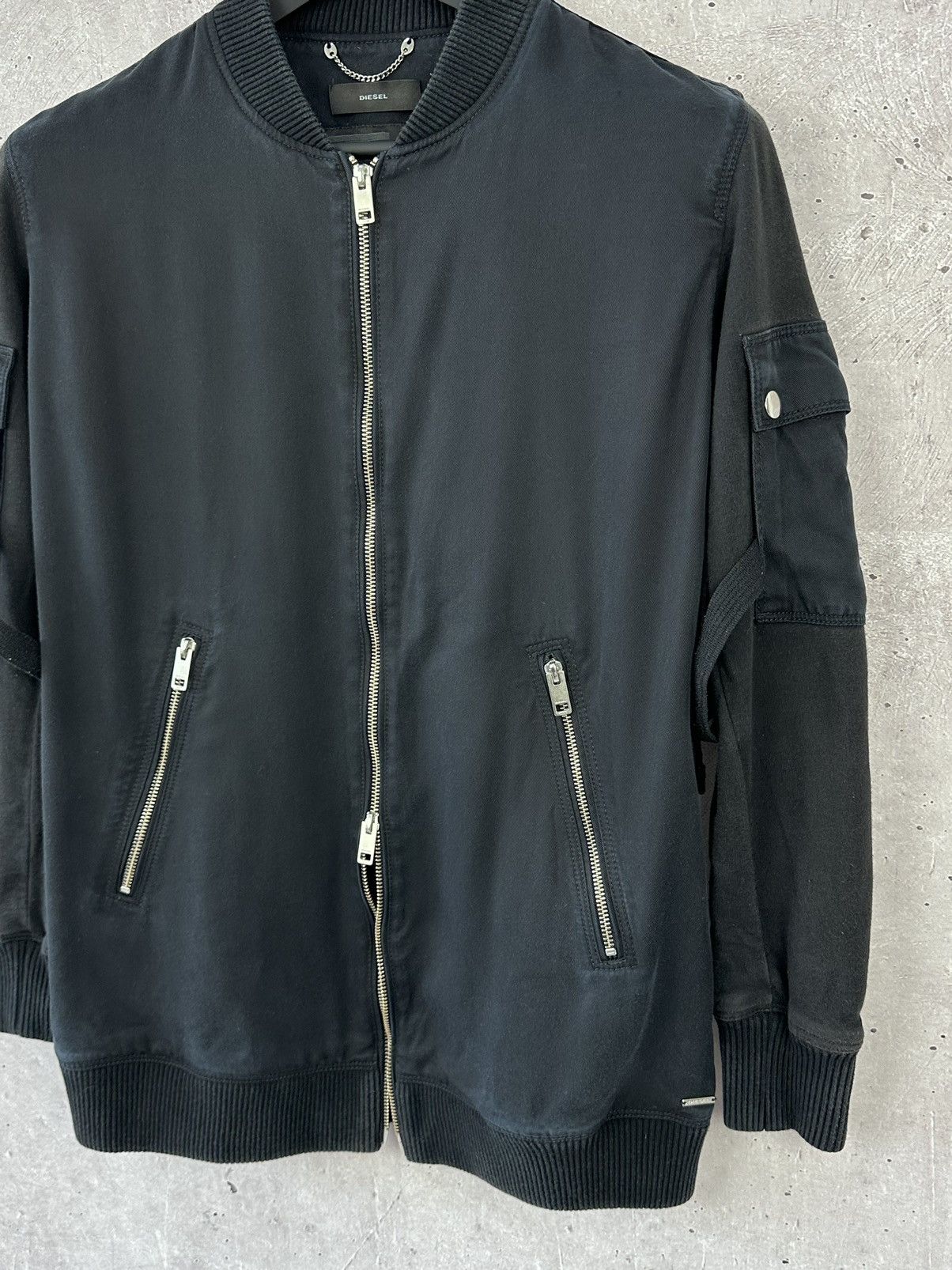 Diesel × Vintage Diesel Vintage Pockets Bondage Women’s Long Sleeve Bomber Size M / US 6-8 / IT 42-44 - 4 Thumbnail