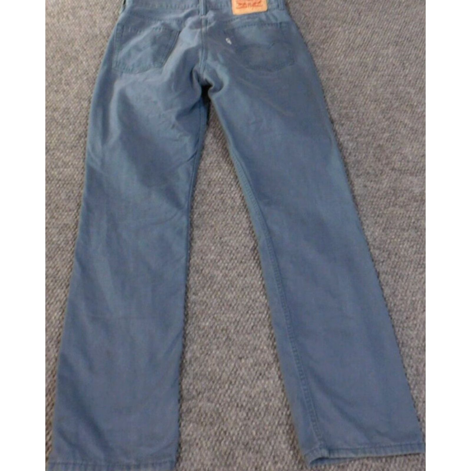 Levi's Levi's Jeans 514 Straight 29x32 Mens Blue Light Wash Cotton Denim Regular Slim Vintage Retro Distressed Zipper 29 32 Waist Inseam Size US 29 - 6 Thumbnail