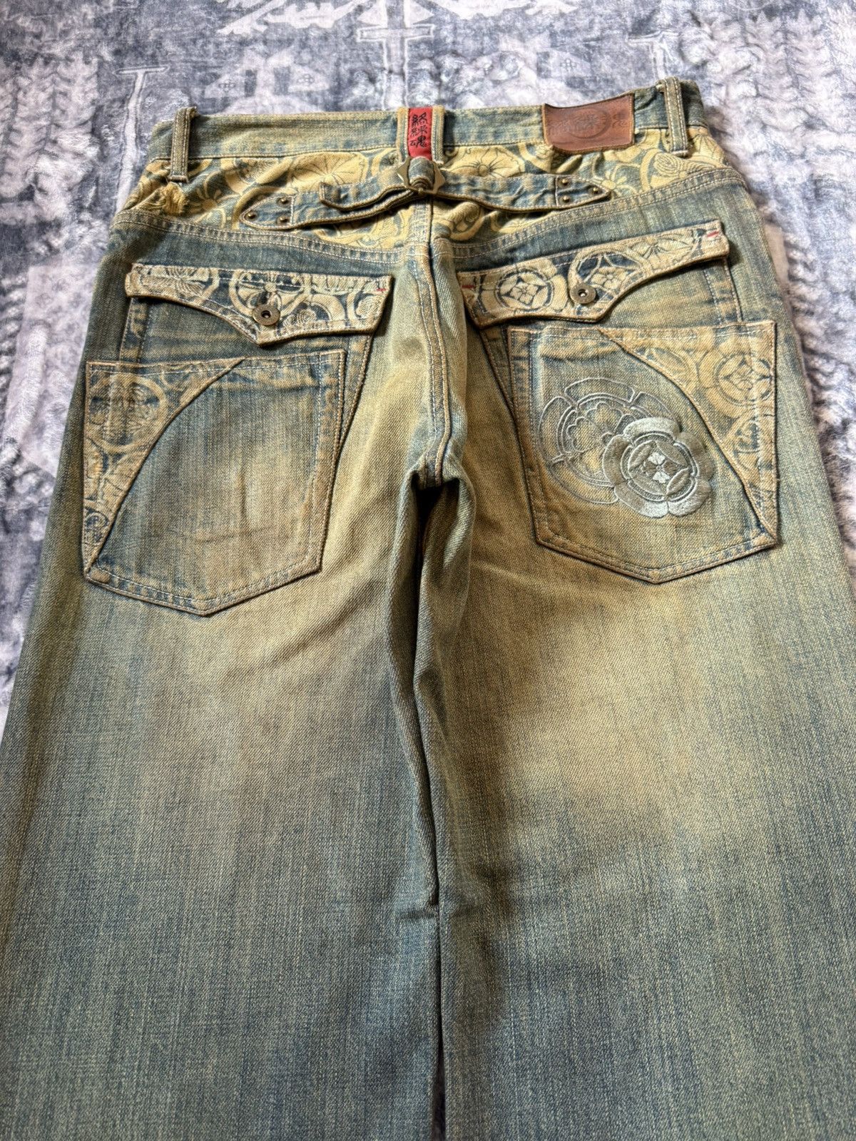 Blue Blue Japan × Japanese Brand × KOJIMA GENES Karakuri Japan Artisanal Double Pocket Mud Wash Baggy Jeans Size US 30 / EU 46 - 4 Thumbnail