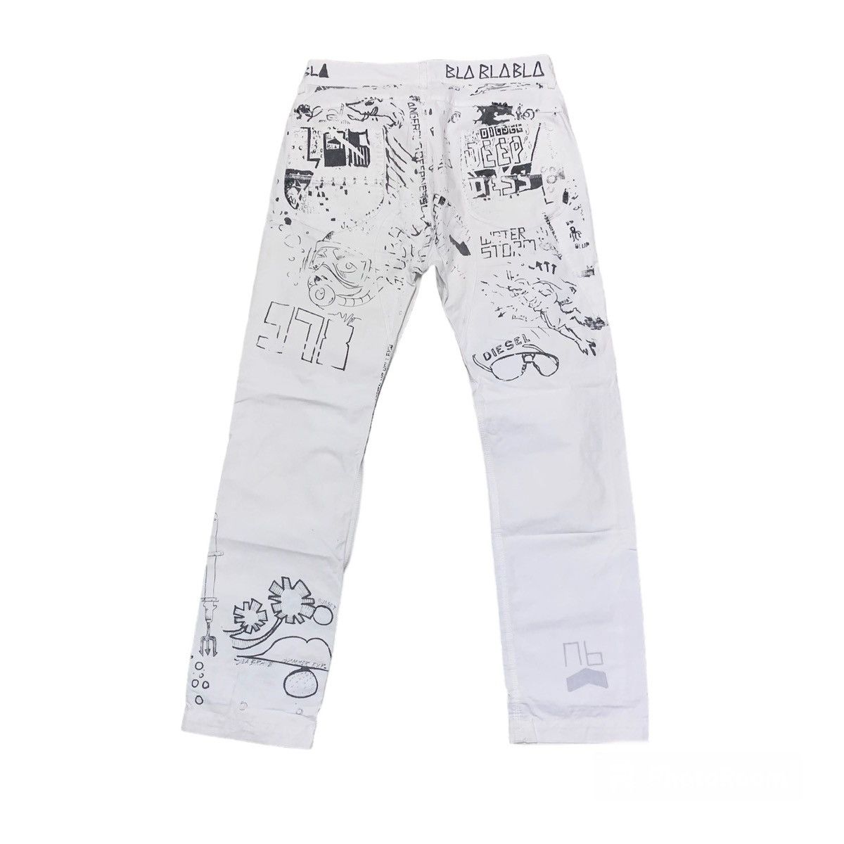 Diesel Jeans Full Printed Scuba Sealife Art Jeans