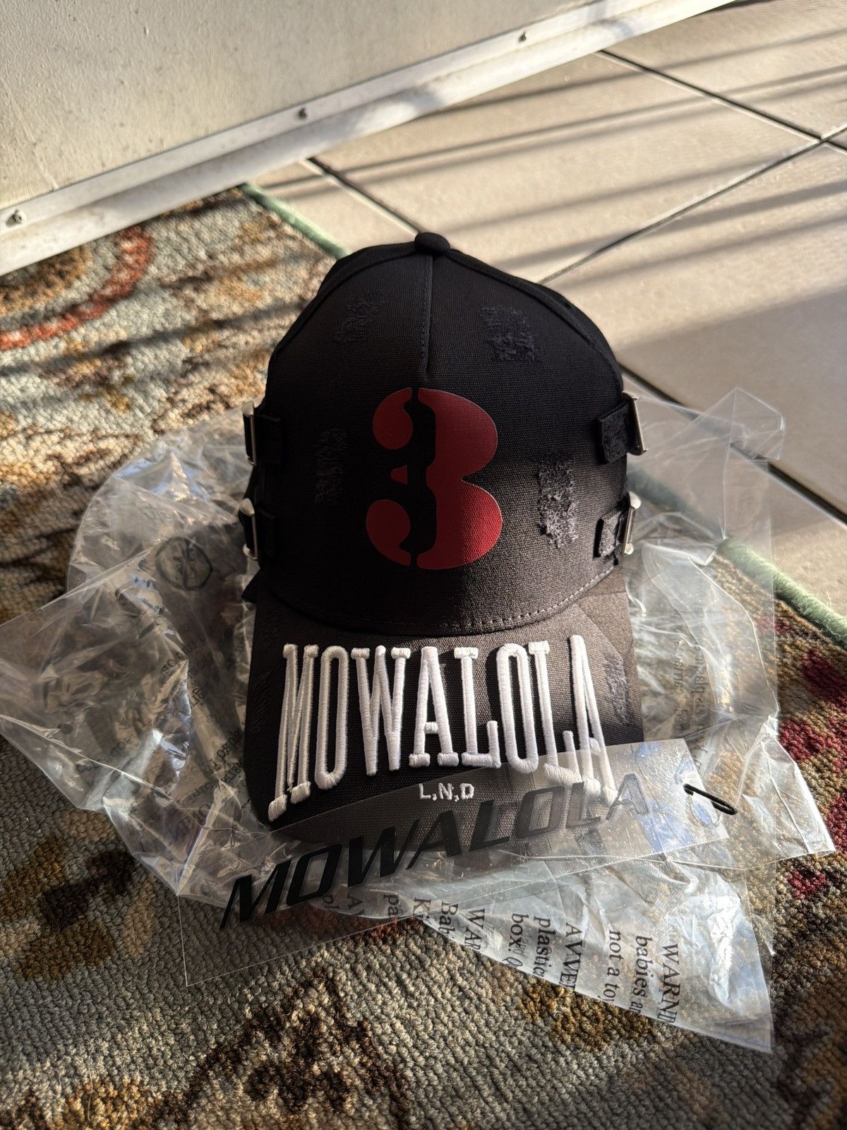 mowalola／キャップ Mowalola Black 'Mowalola' Cap Mowalola