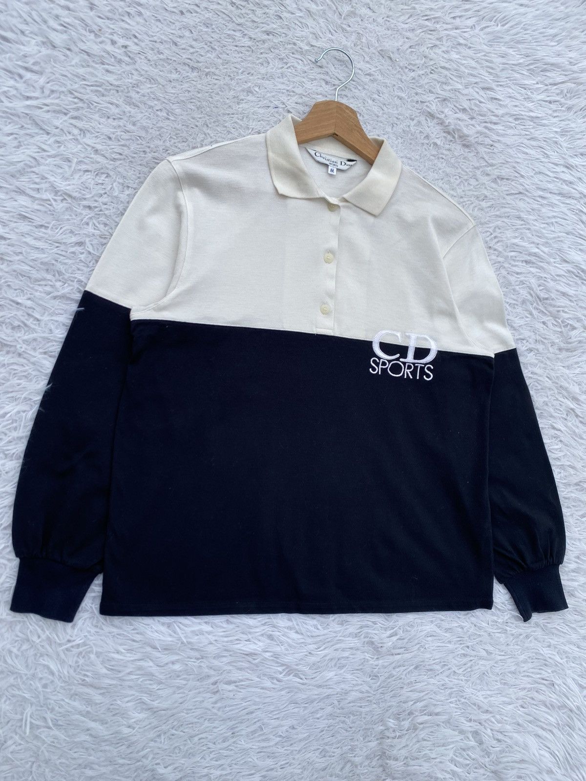 Christian Dior Monsieur Rare Vintage 90s Christian Dior Sport Spellout Polo Shirt Size US M / EU 48-50 / 2 - 3 Thumbnail