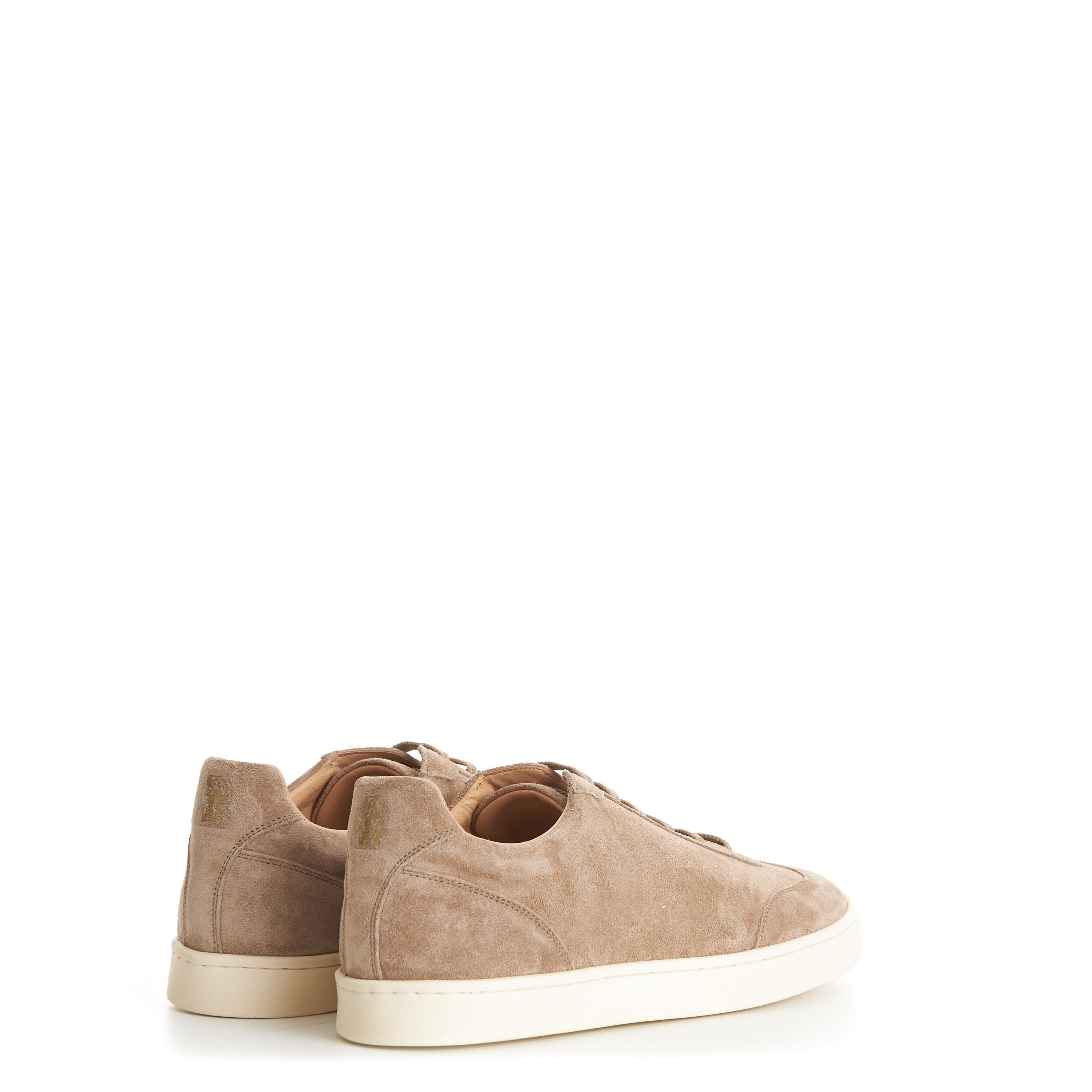 Brunello Cucinelli Light Brown Suede Sneakers - Natural Rubber Sole Size US 8.5 / EU 41-42 - 8 Thumbnail