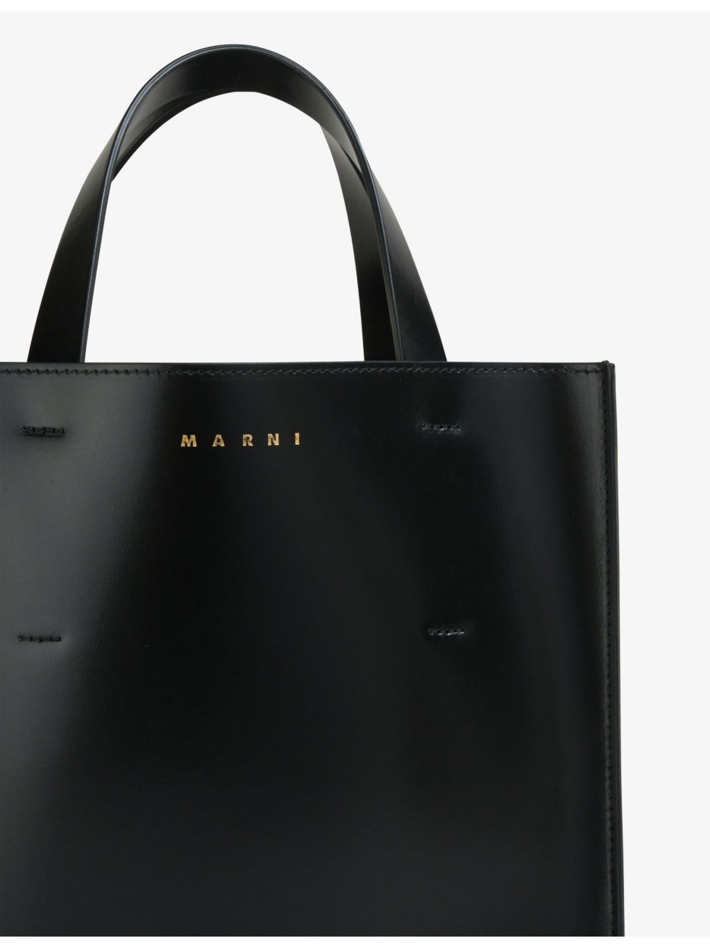 Marni o1w1db11125 Size :OS/Museo Brand Leather Tote Bag in Black Size ONE SIZE - 3 Thumbnail
