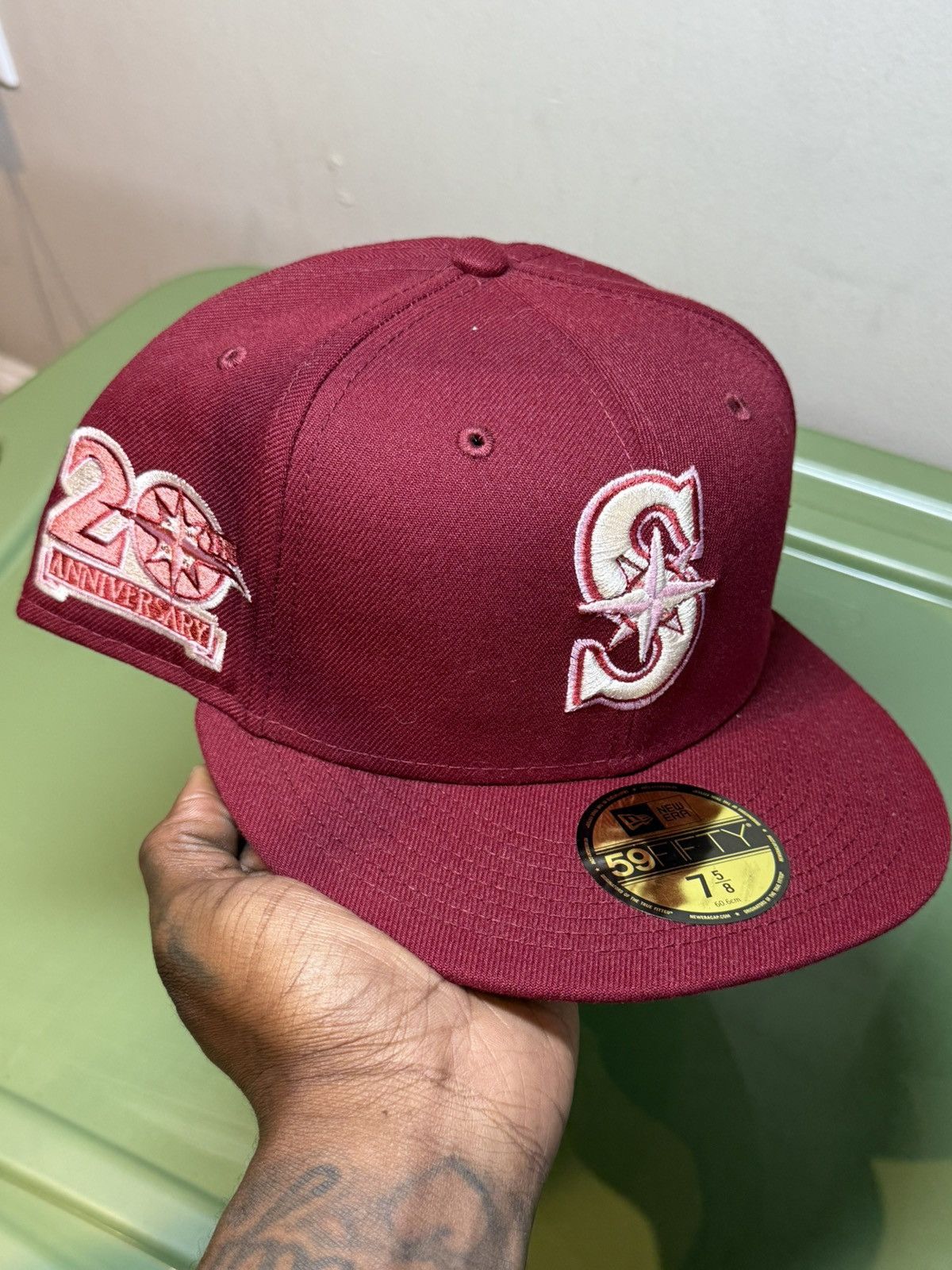 Capsule × Hat Club × New Era 7 5/8 Hat Club Red Velvet Seattle Mariners Size ONE SIZE - 1 Thumbnail
