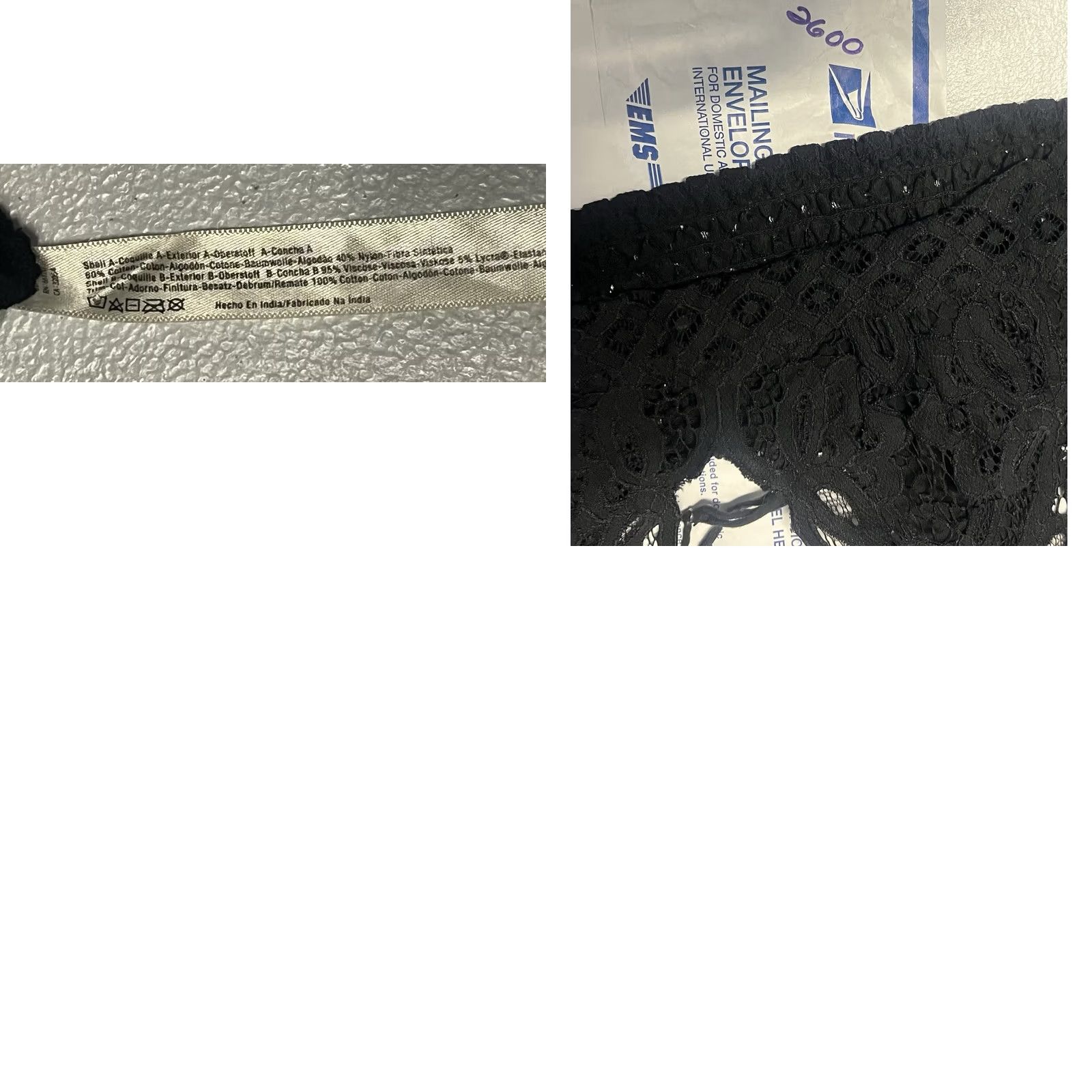 Free People Free People Bra Lace Floral Wireless Bralette Black Size L Women T-Shirt 90s Festival Grunge 80s Coachella Size ONE SIZE - 8 Thumbnail