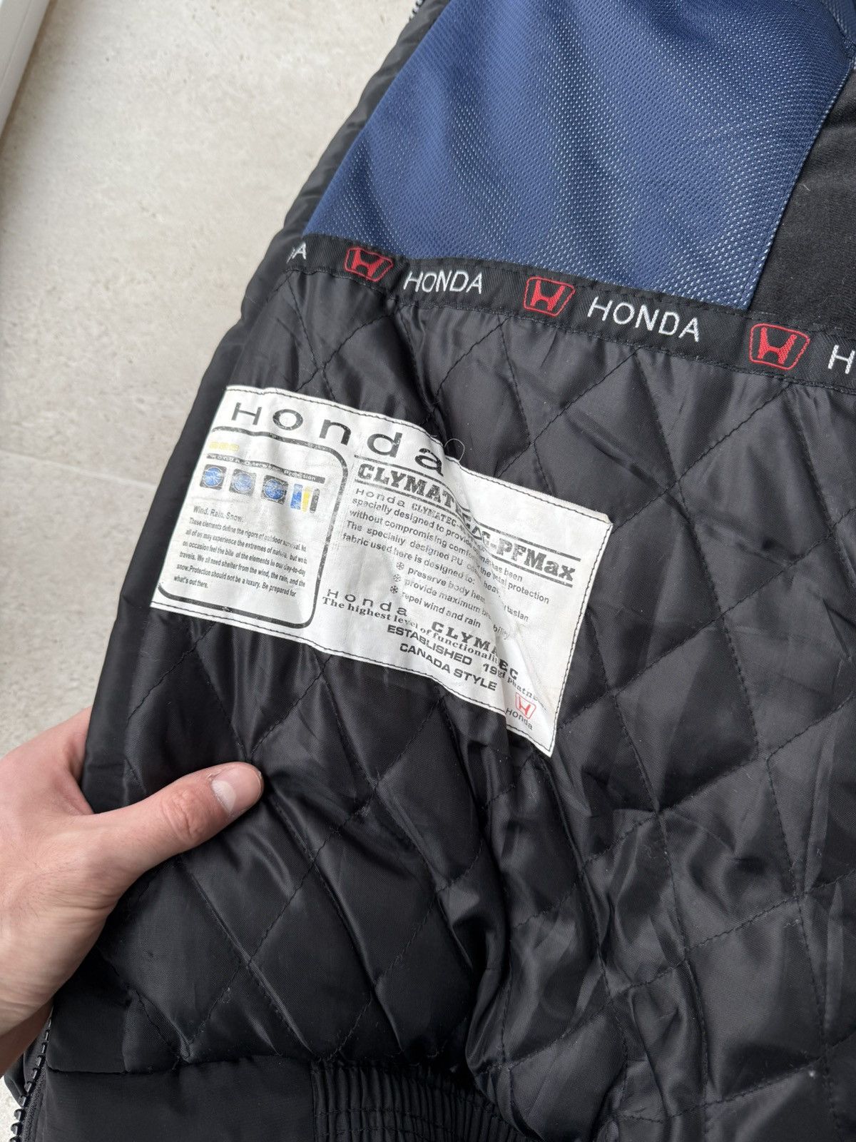 Honda Vintage Honda Puffer Winter Jacket Y2K Racing Size US XL / EU 56 / 4 - 11 Thumbnail