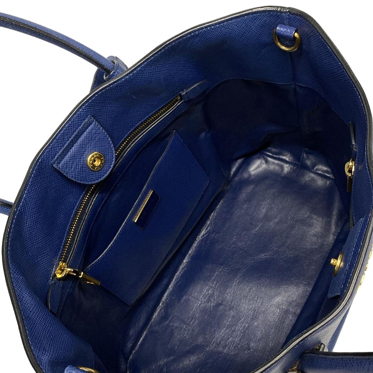 Prada PRADA Logo Tote Bag BN2729 Saffiano Cuir (Leather) Size ONE SIZE - 10 Thumbnail