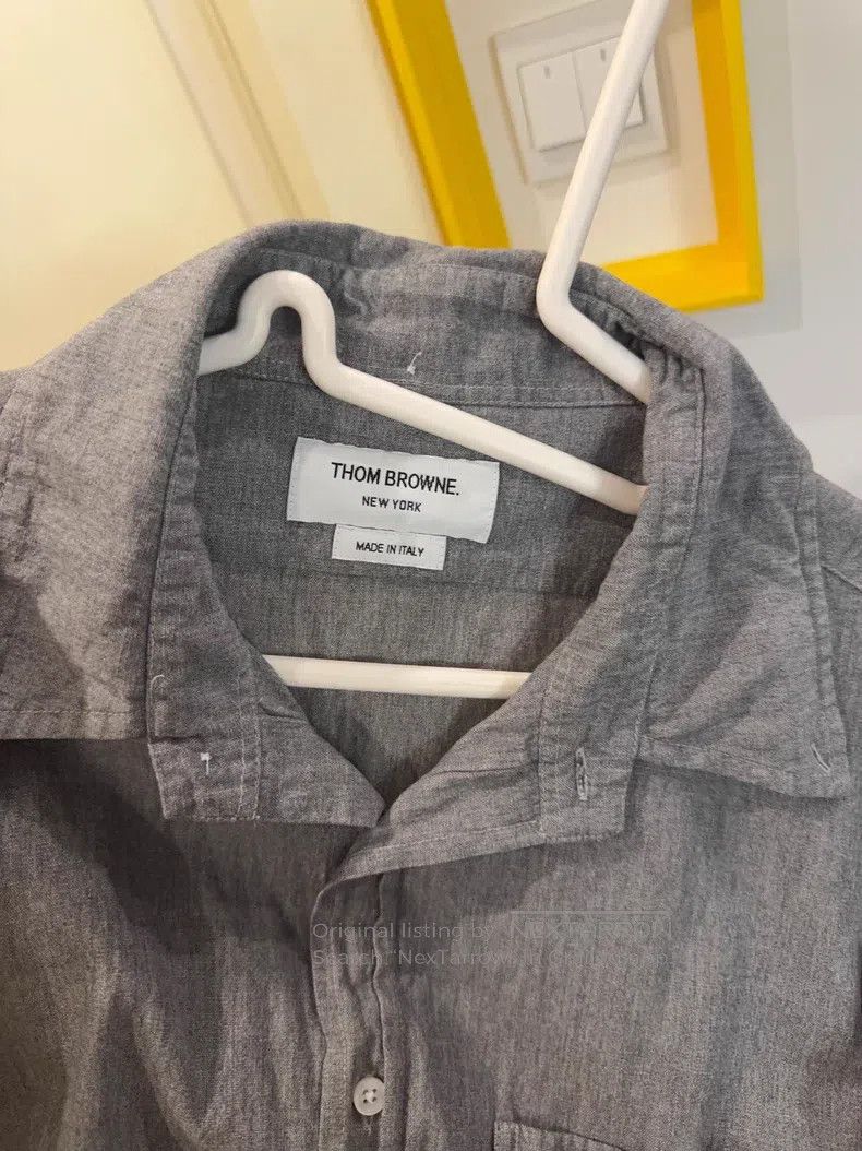 Thom Browne Thom Browne Gray long-sleeved shirt Size US S / EU 44-46 / 1 - 6 Thumbnail