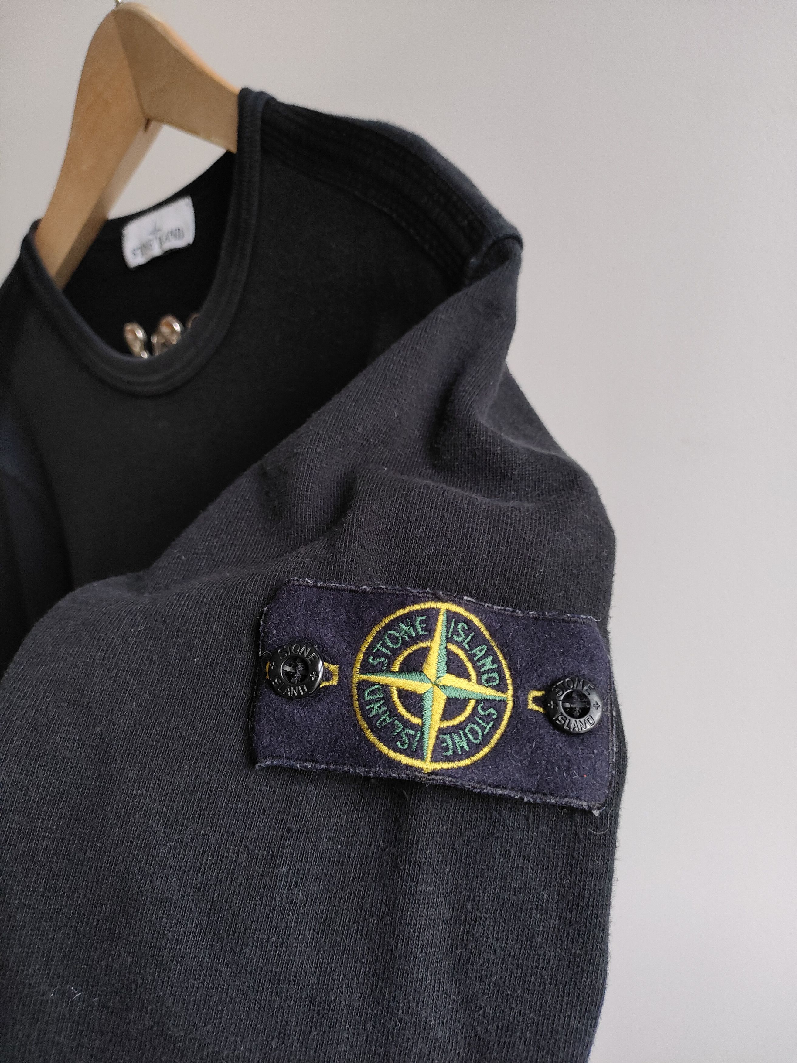Stone Island Stone Island Black Crewneck with Chest Pocket Size US M / EU 48-50 / 2 - 2 Thumbnail