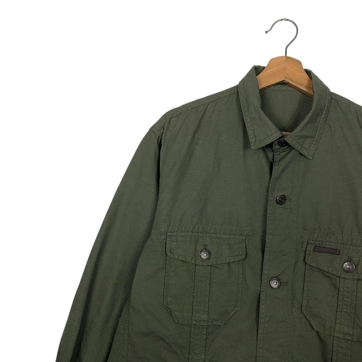 Japanese Brand 🔥VINTAGE BUTTON CHORE WORK JACKET CROCODILE ISSEY MIYAKE Size US L / EU 52-54 / 3 - 9 Thumbnail