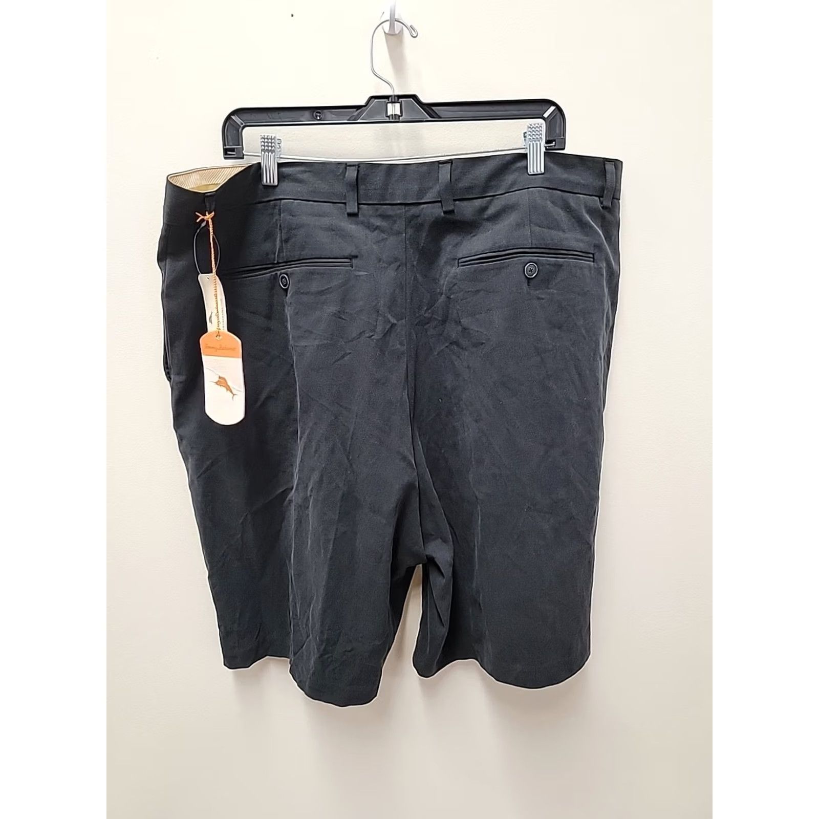 Tommy Bahama NWT Tommy Bahama Men Black Silk Performance Shorts Bermuda 40 Cotton Silk Mens Waist 40 NWT Size US 40 / EU 56 - 3 Thumbnail