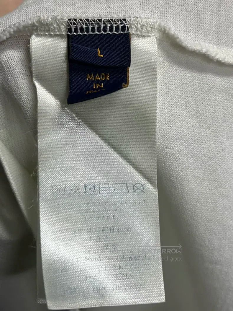 Louis Vuitton Louis Vuitton White printed crew neck pullover short sleev Size US L / EU 52-54 / 3 - 3 Thumbnail