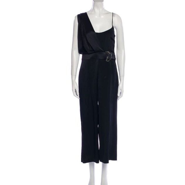 Other Cushnie Black Asymmetrical Top Jumpsuit Size 27" / US 4 / IT 40 - 1 Thumbnail