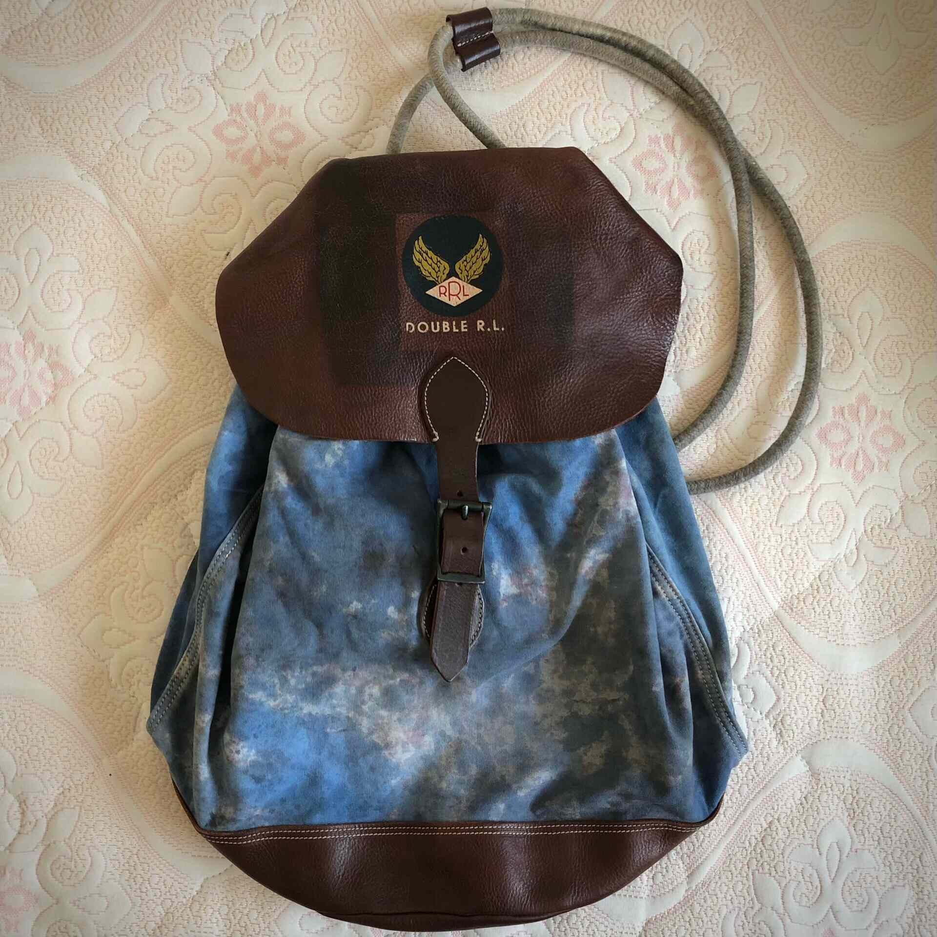 RRL Ralph Lauren RRL Double RL Distressed Bucket Drawstring Bag Size ONE SIZE - 1 Thumbnail