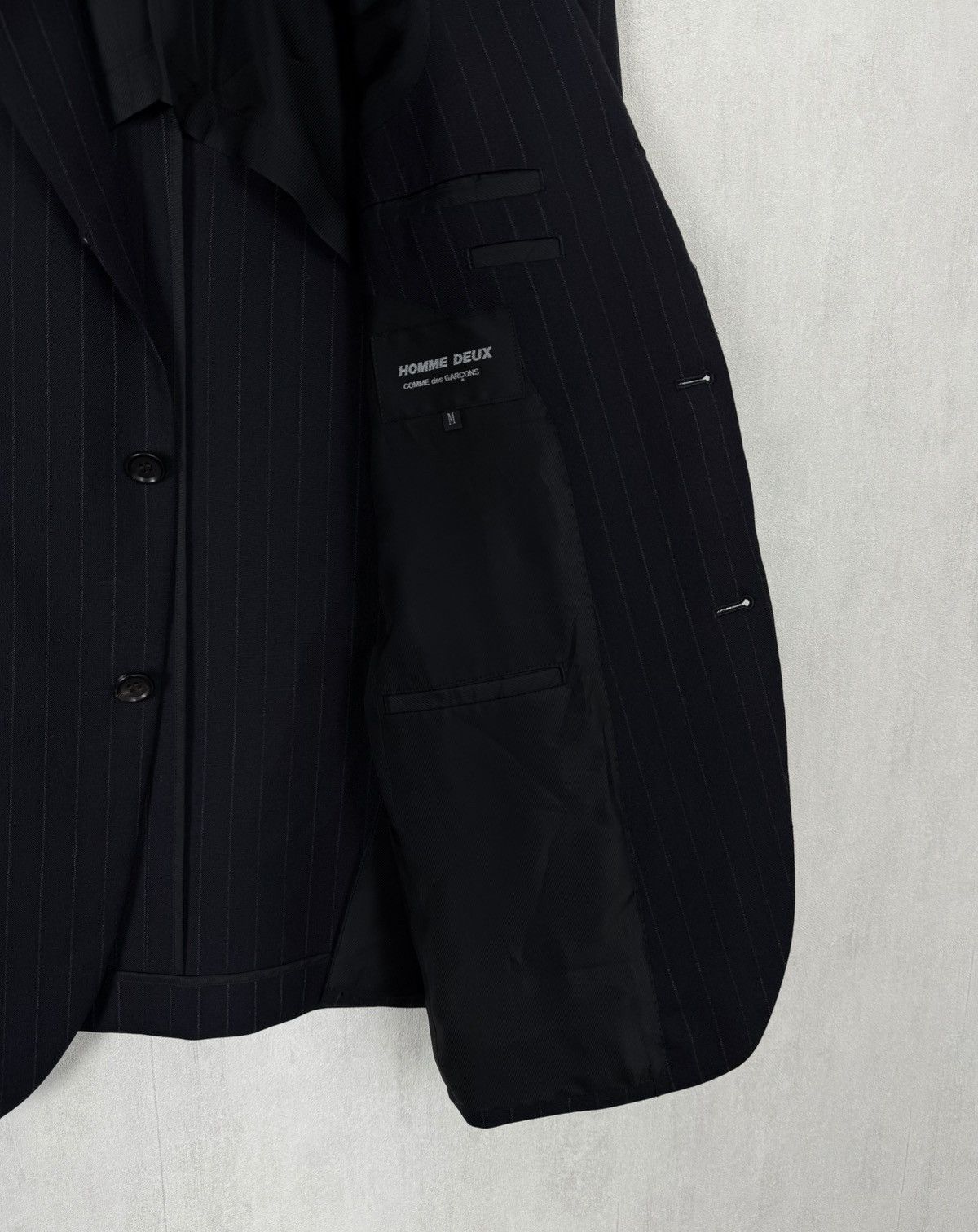 Comme des Garcons Comme Des Garcons Homme Deux 3 Buttons Wool Blazer Jacket Size US M / EU 48-50 / 2 - 8 Thumbnail