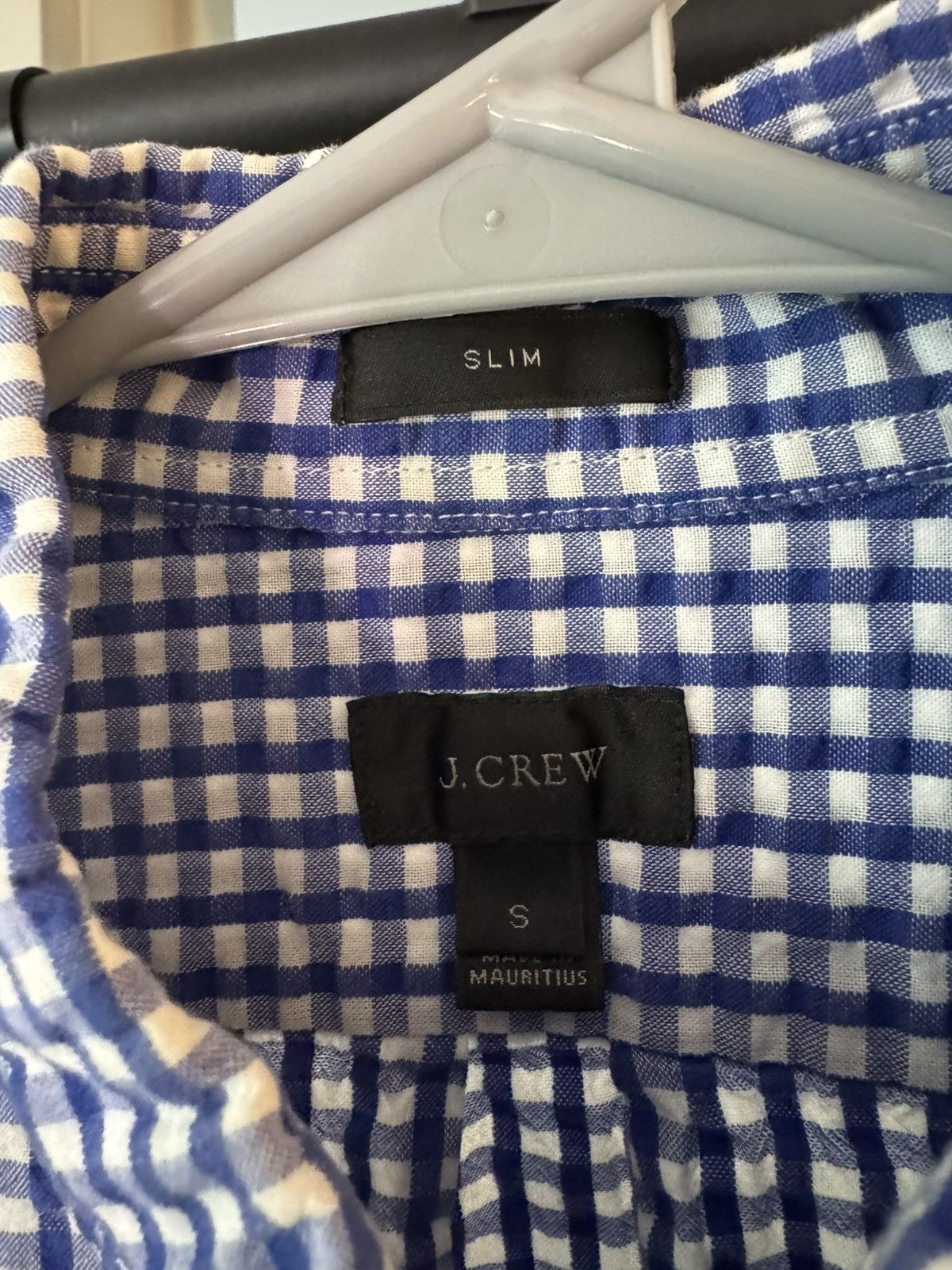 J.Crew J.Crew Slim Gingham Button Down Shirt S Blue Size US S / EU 44-46 / 1 - 3 Thumbnail