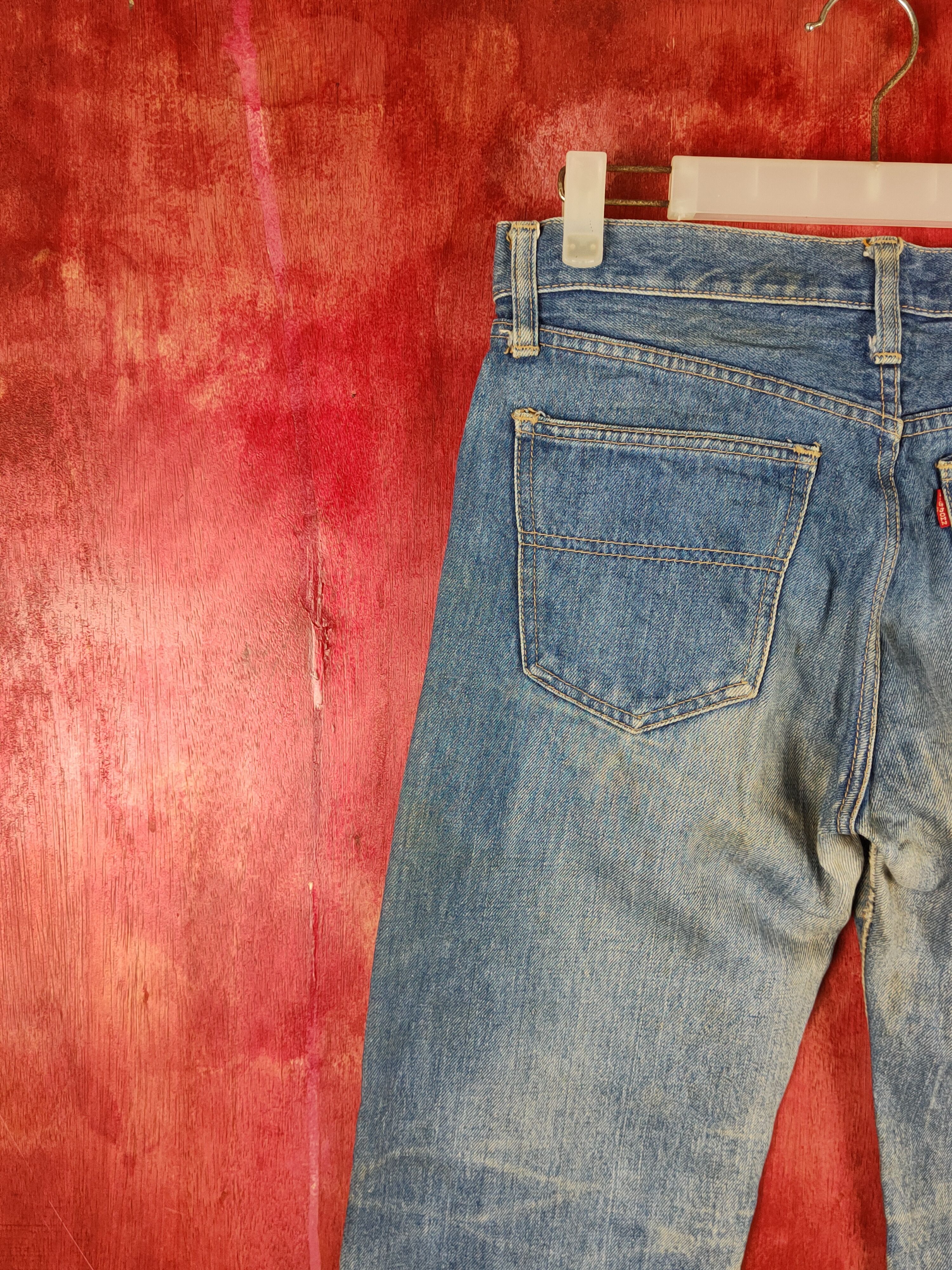 Big John Big John Blue Faded Distressed Ripped Jeans #S2209 Size US 29 - 8 Thumbnail
