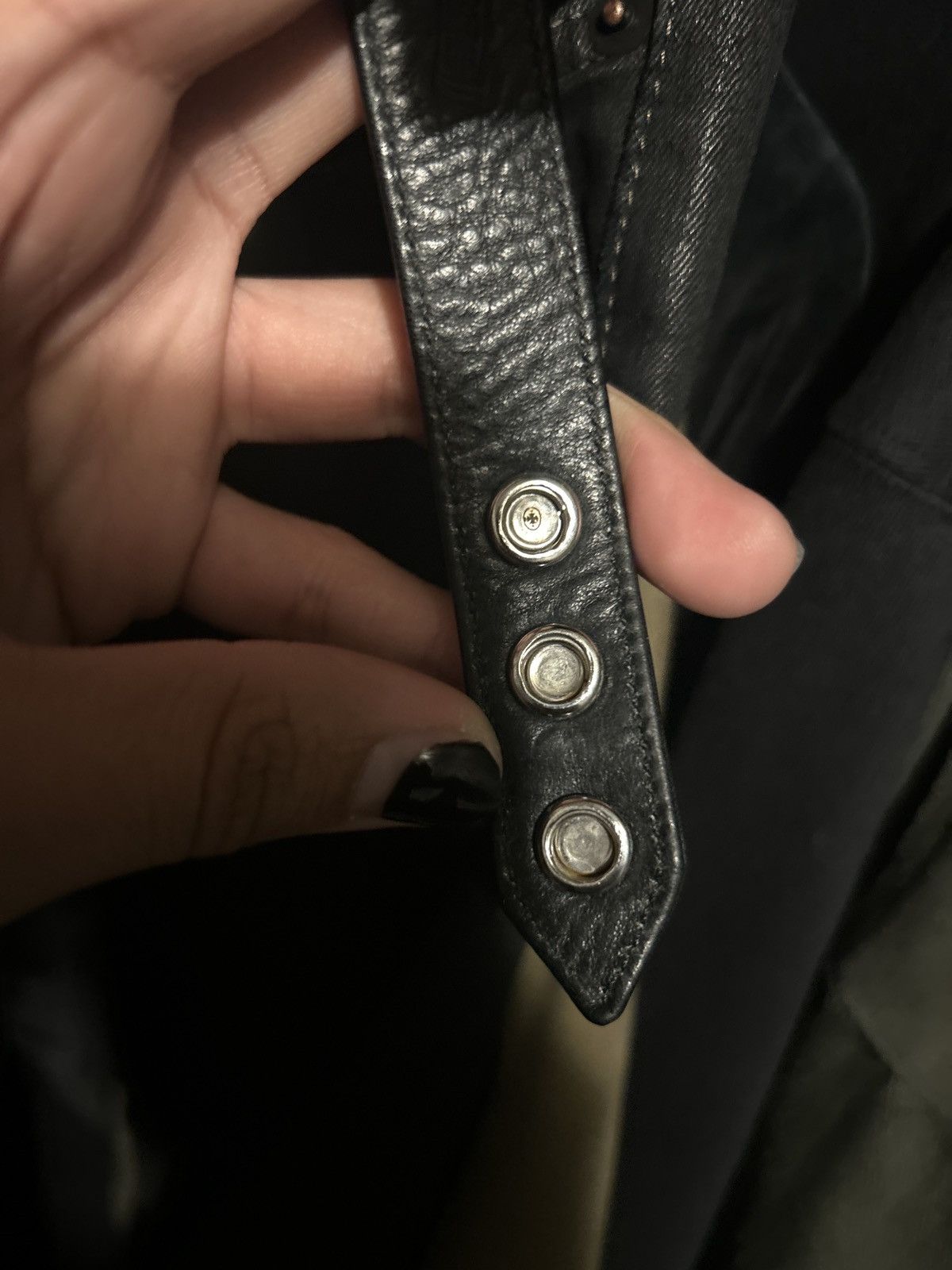 Chrome Hearts Leather Snap Bracelet Size ONE SIZE - 3 Thumbnail