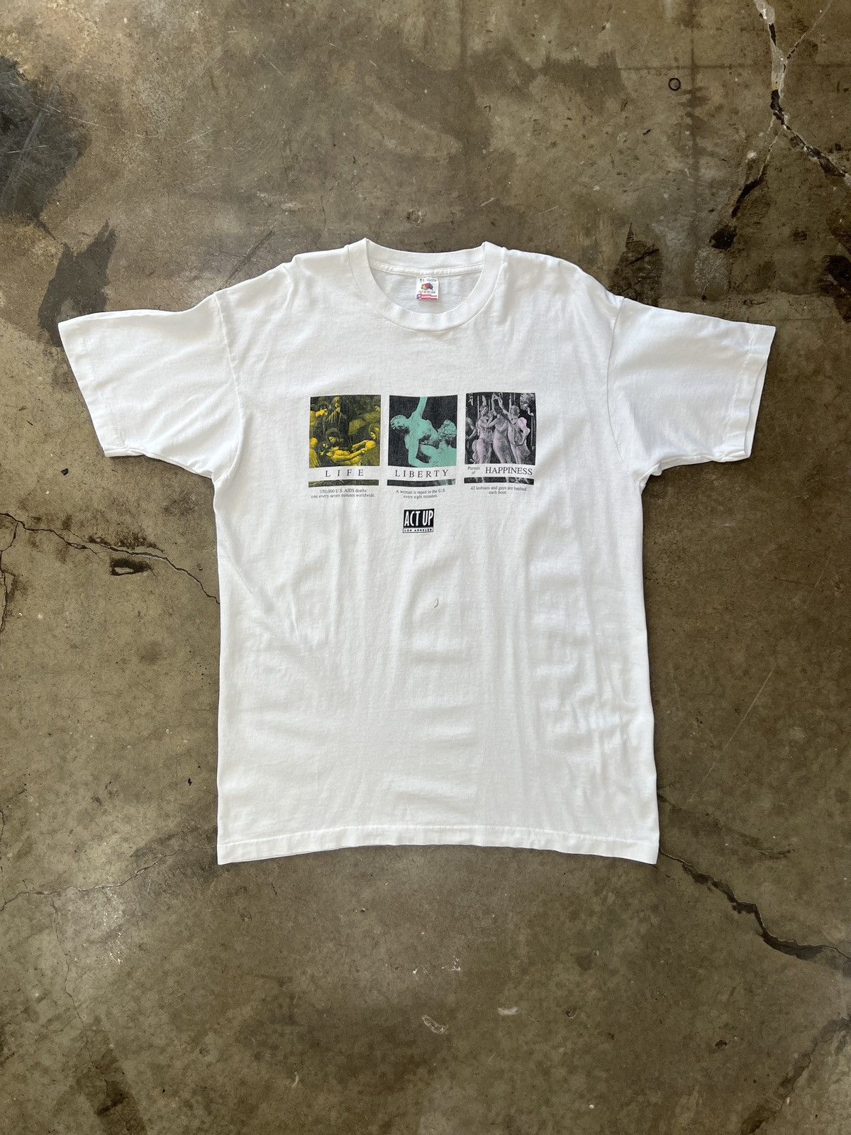 Vintage Vintage Life Liberty and Pursuit of Hapiness Social Tee XL Size US XL / EU 56 / 4 - 2 Thumbnail