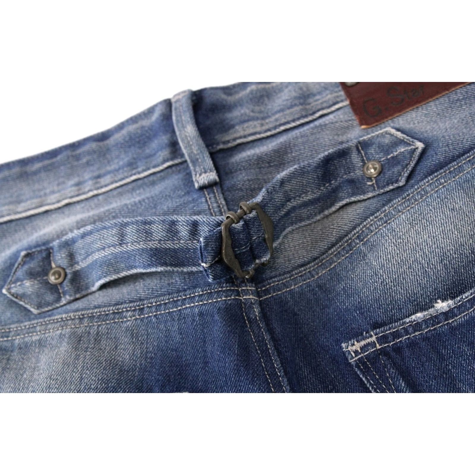 G-Star G-STAR Blades Tapered Jeans Men W31/L34 Button Fly Faded Whiskers Denim Size US 31 - 5 Thumbnail